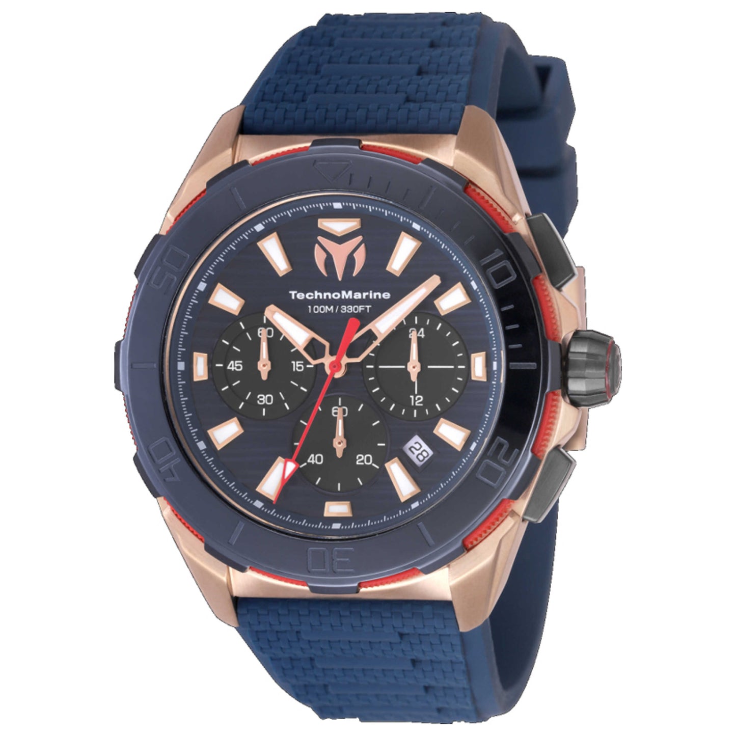 Front view of TechnoMarine Seven Seas Men's Quartz Watch TM-725025