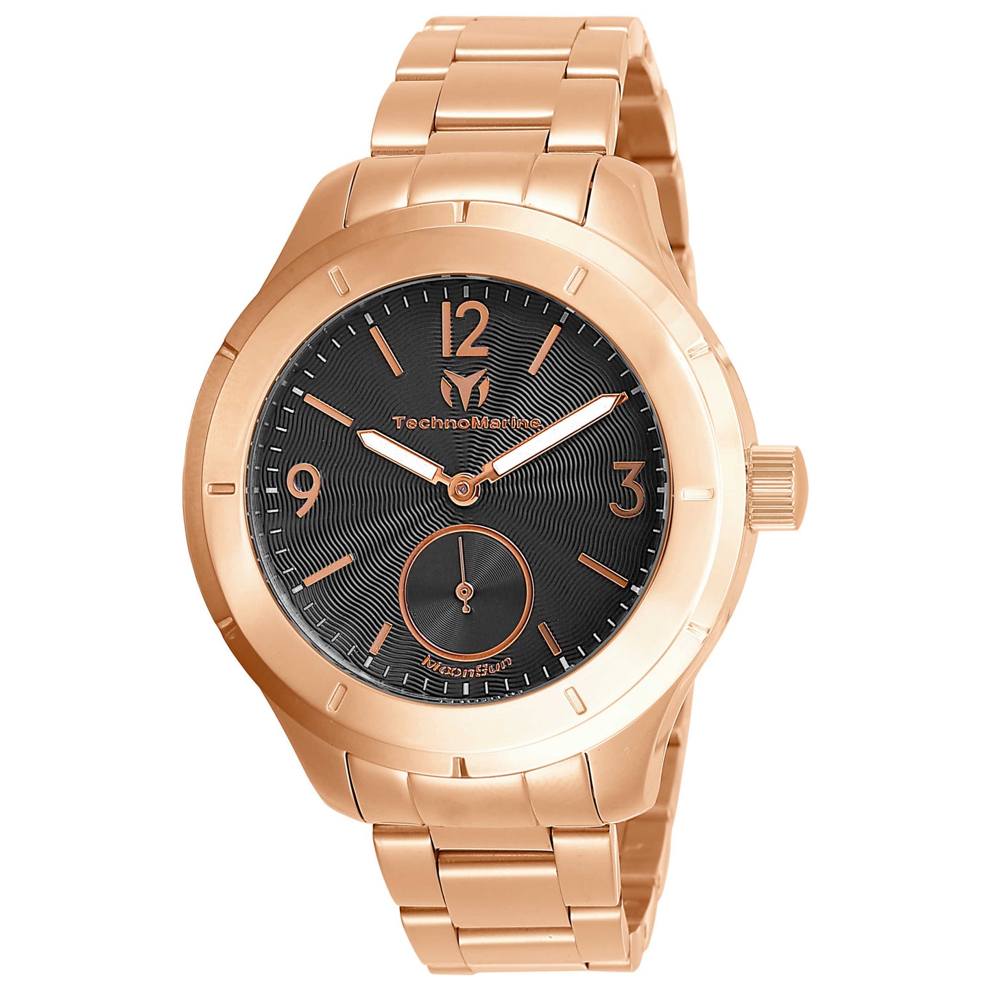 Front view of TechnoMarine MoonSun Men's Quartz Watch TM-818007