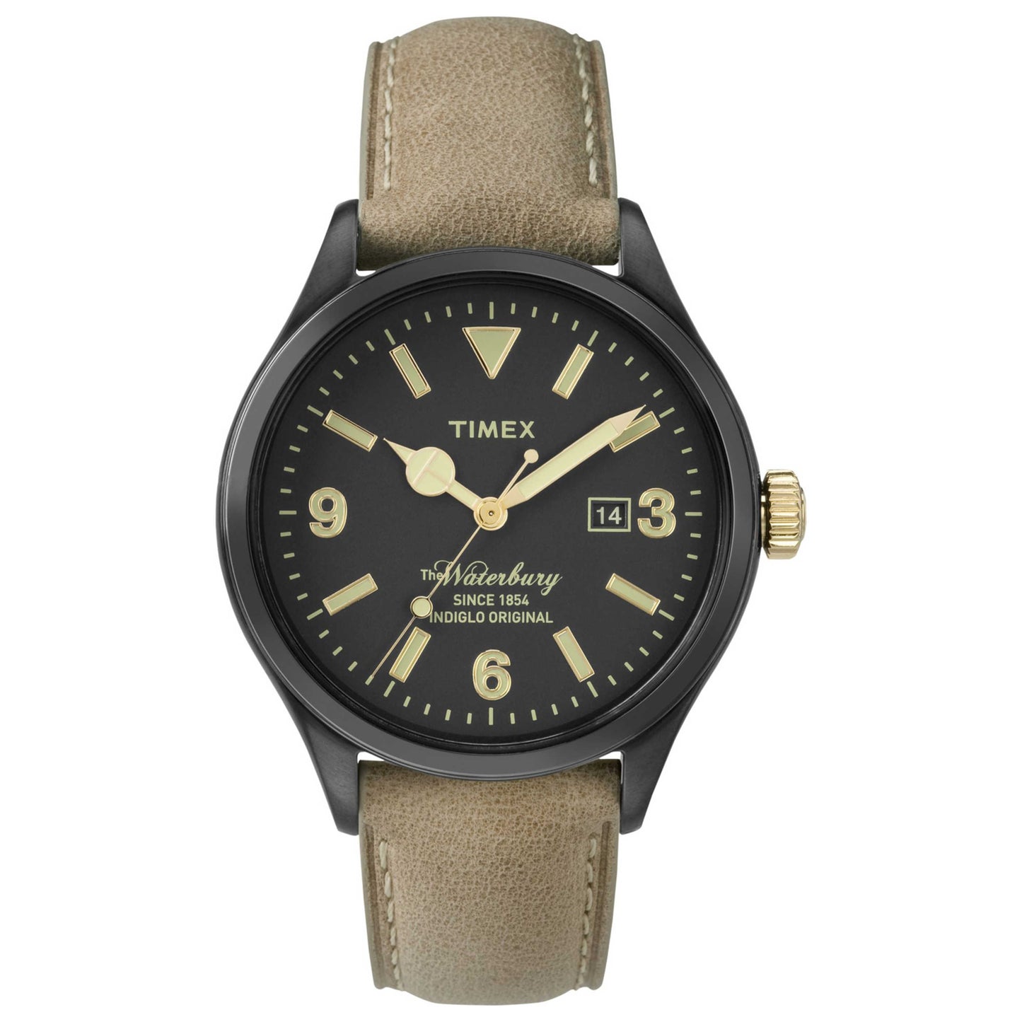 Front view of Timex Heritage Men's Quartz Watch TW2P74900AB