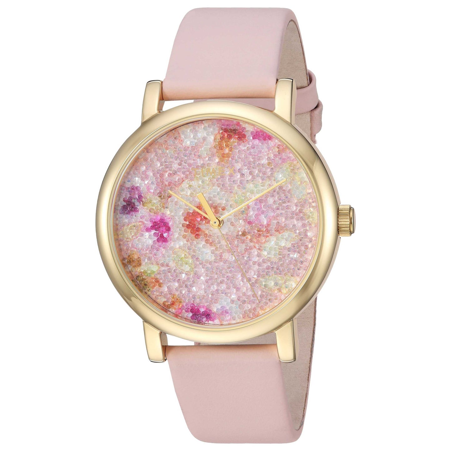 Front view of Timex Crystal Bloom Women's Quartz Watch TW2R66300