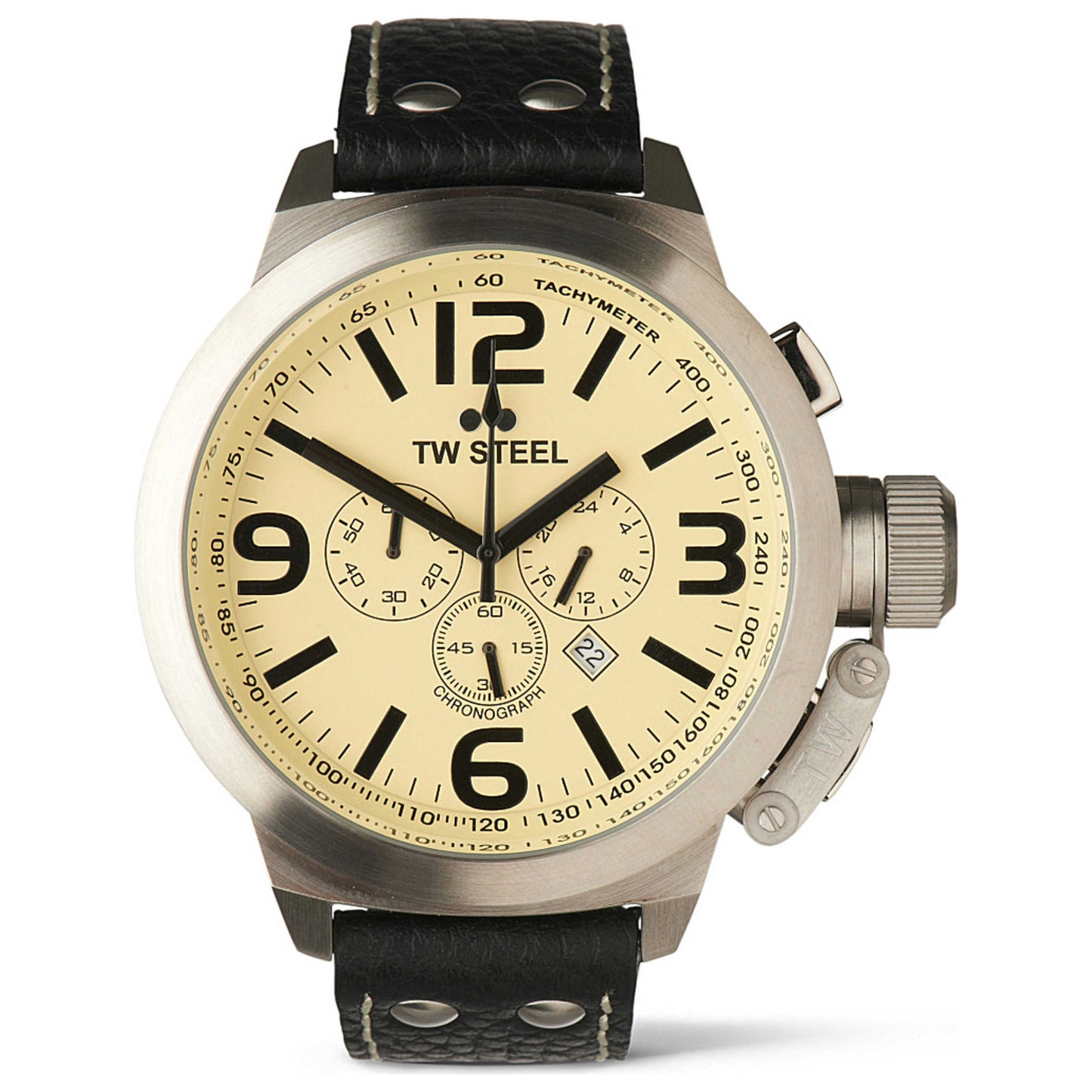Front view of TW Steel Analog Men's Quartz Watch TW3