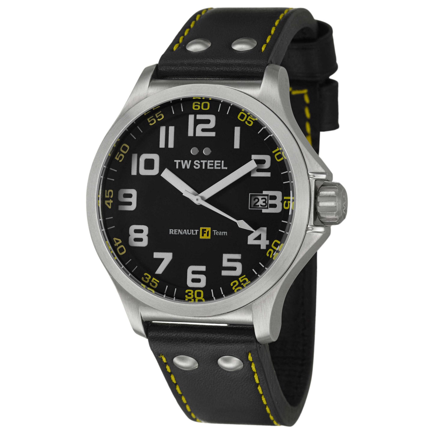 Front view of TW Steel Renault F1 Team Pilot Men's Quartz Watch TW670