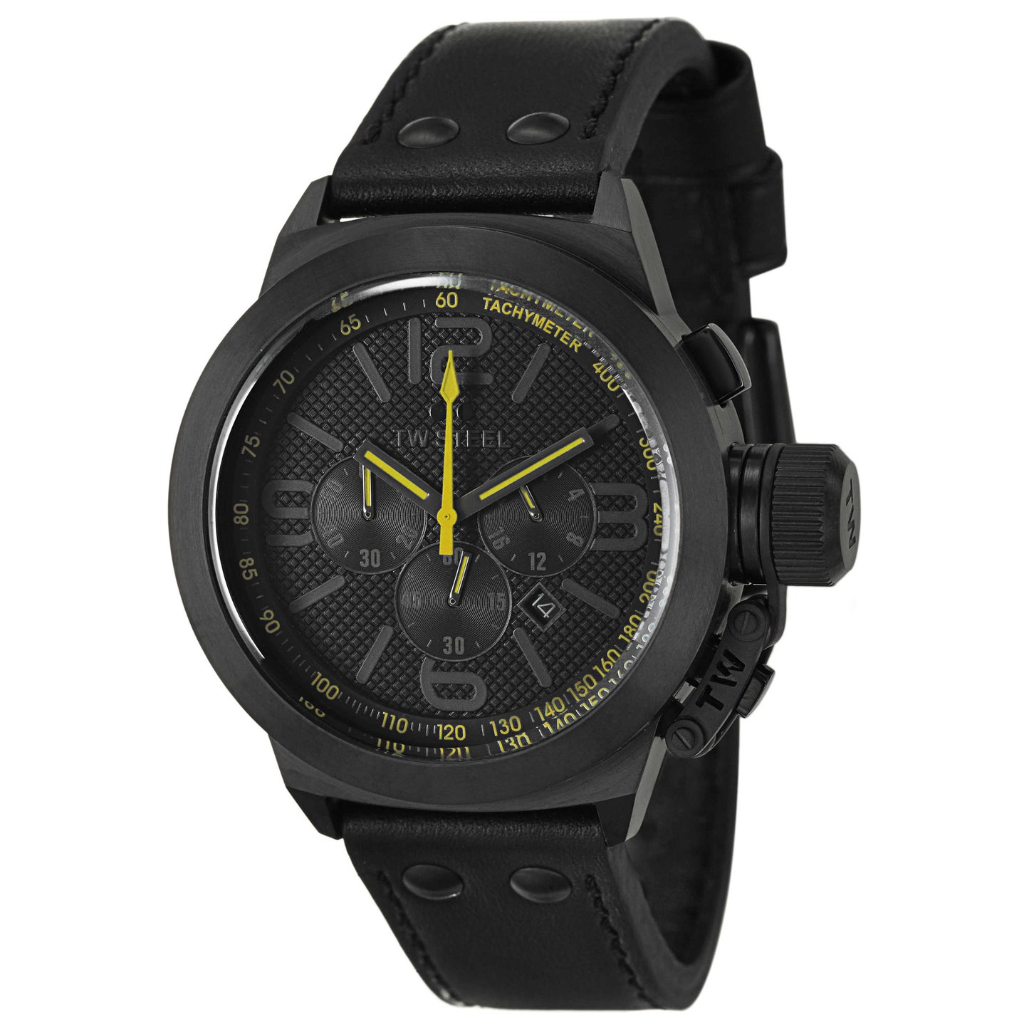 Front view of TW Steel Canteen Men's Japanese Quartz (Battery-Powered) Watch TW900