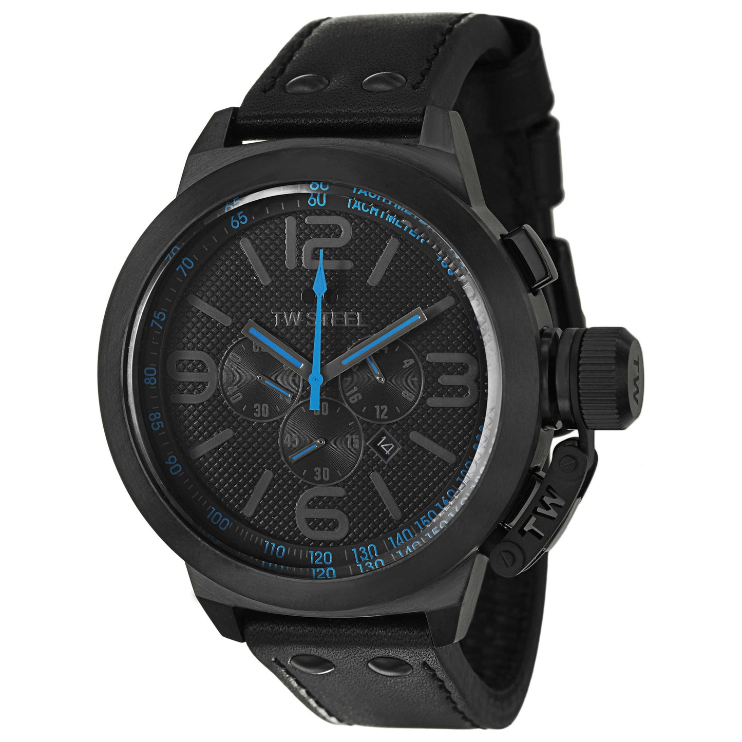 Front view of TW Steel Canteen Men's Japanese Quartz (Battery-Powered) Watch TW905