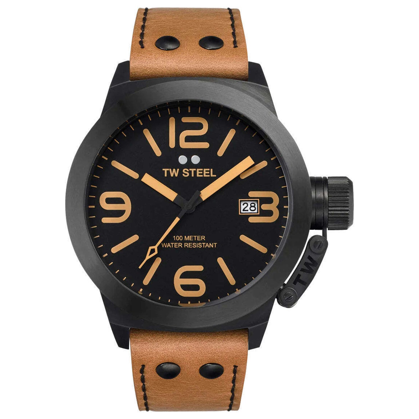 Front view of TW Steel Canteen Men's Quartz Watch TWS-CS42