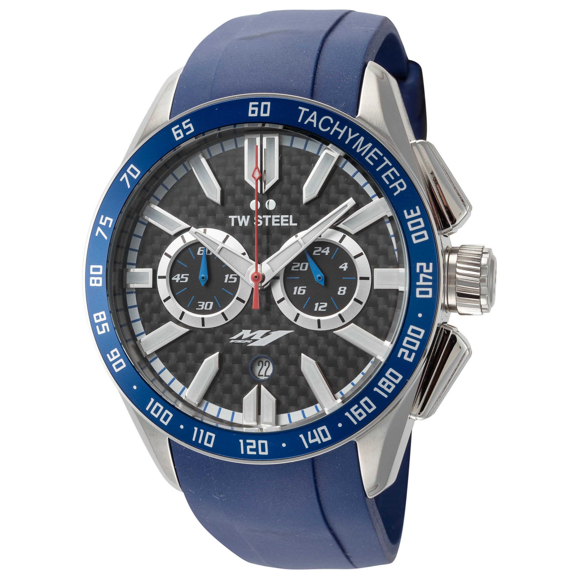 Front view of TW Steel Yamaha Factory Racing Men's Quartz Watch TWS-GS3