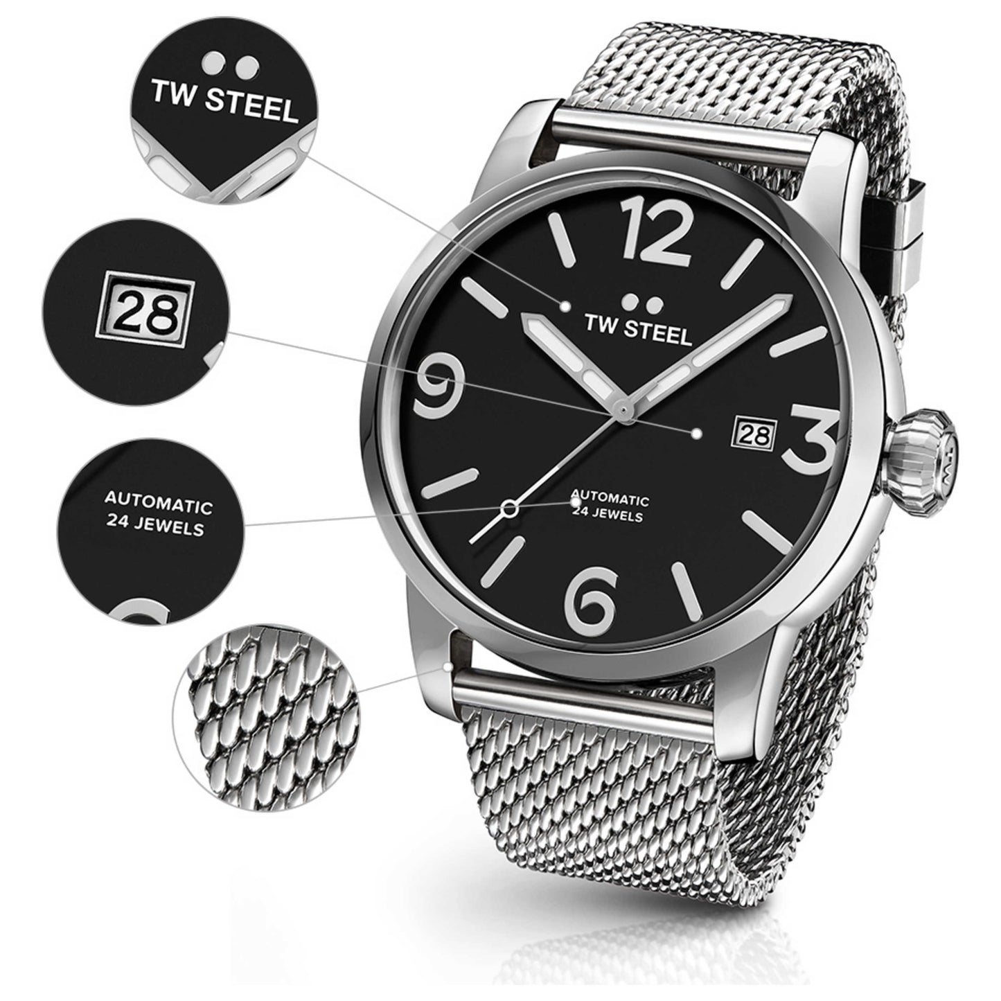 TW Steel Maverick Men's Automatic Watch TWS-MB16 - Image #6