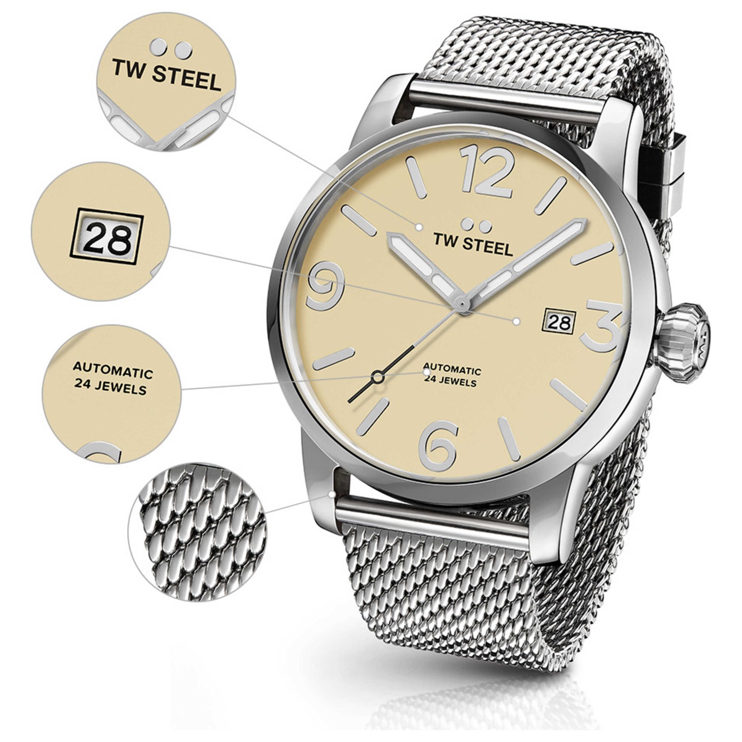 TW Steel Maverick Men's Automatic Watch TWS-MB6 - Image #6