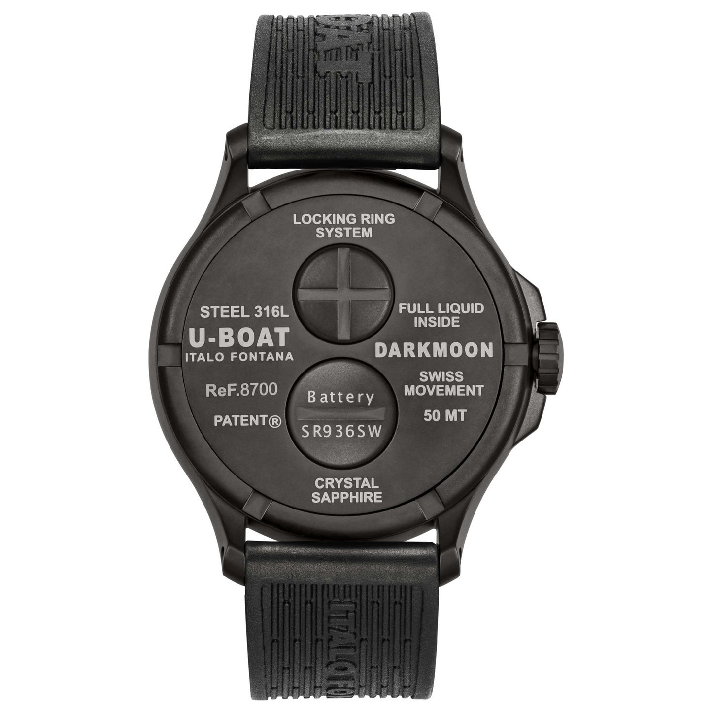 U-Boat Darkmoon Men's Quartz Watch UB-8700-B - Image #2