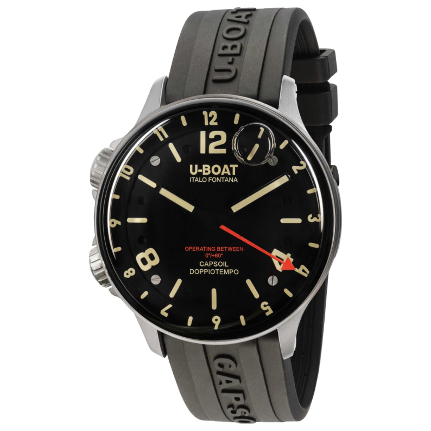 Front view of U-Boat Capsoil Men's Quartz Watch UB-8769-A