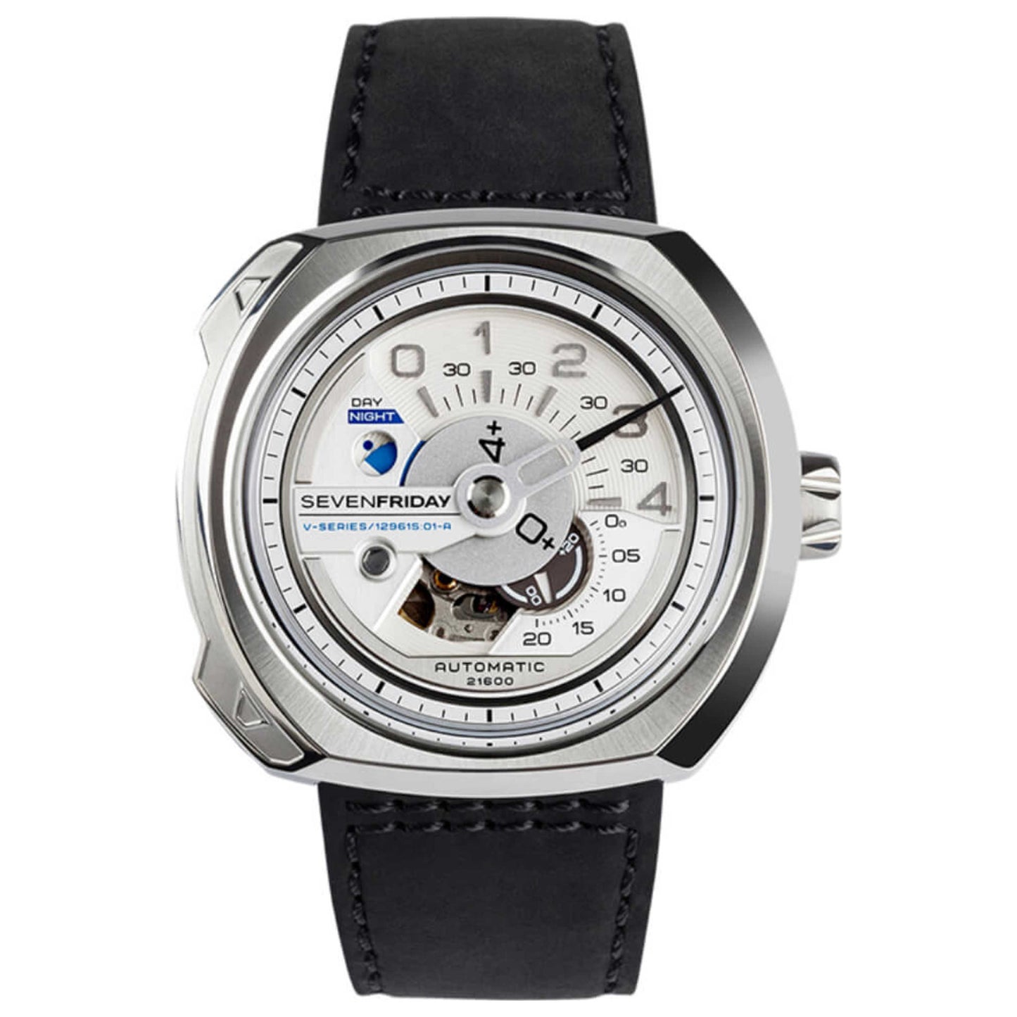 Front view of Sevenfriday V-Series Men's Automatic Watch V1-01