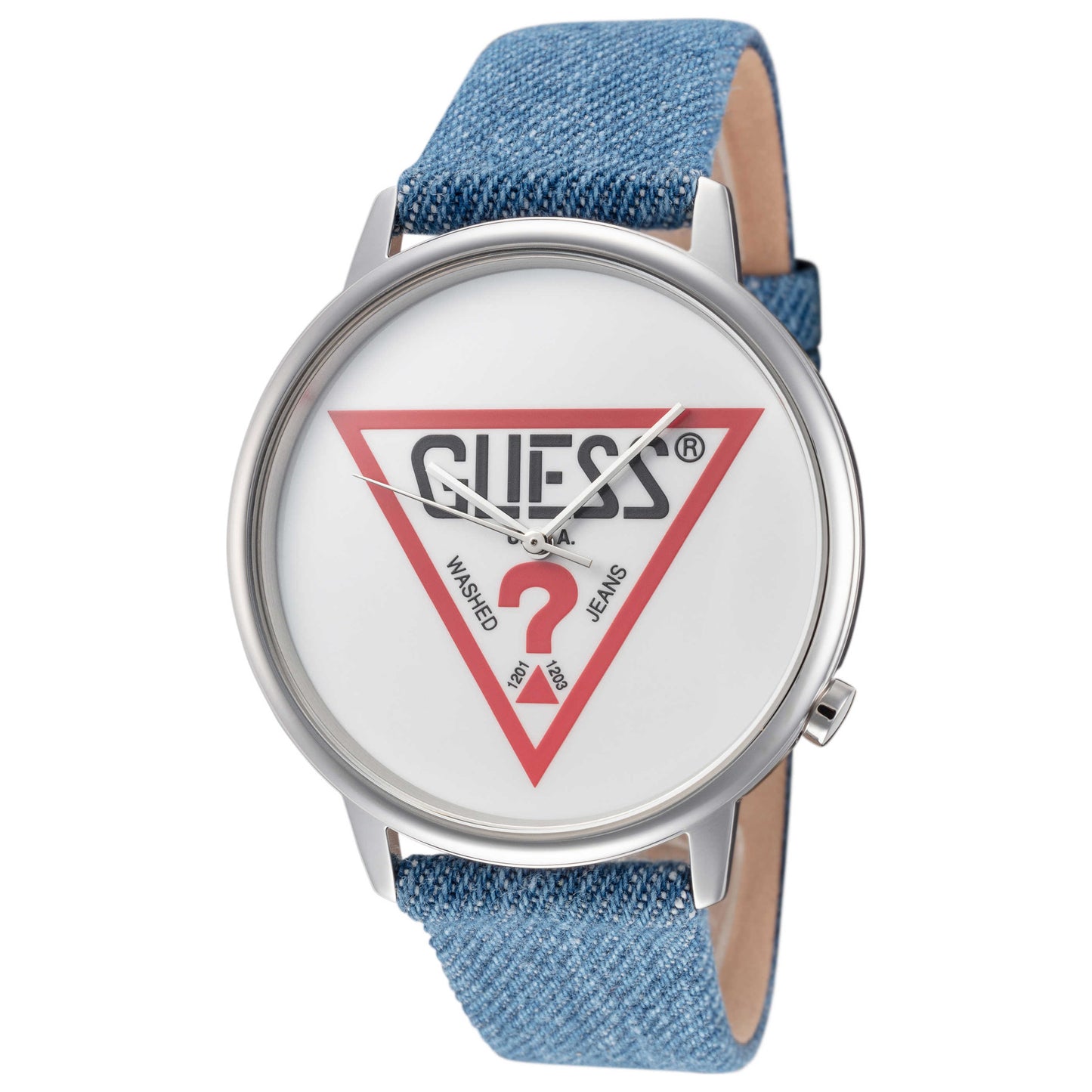 Front view of Guess Hollywood Unisex Quartz Watch V1001M1