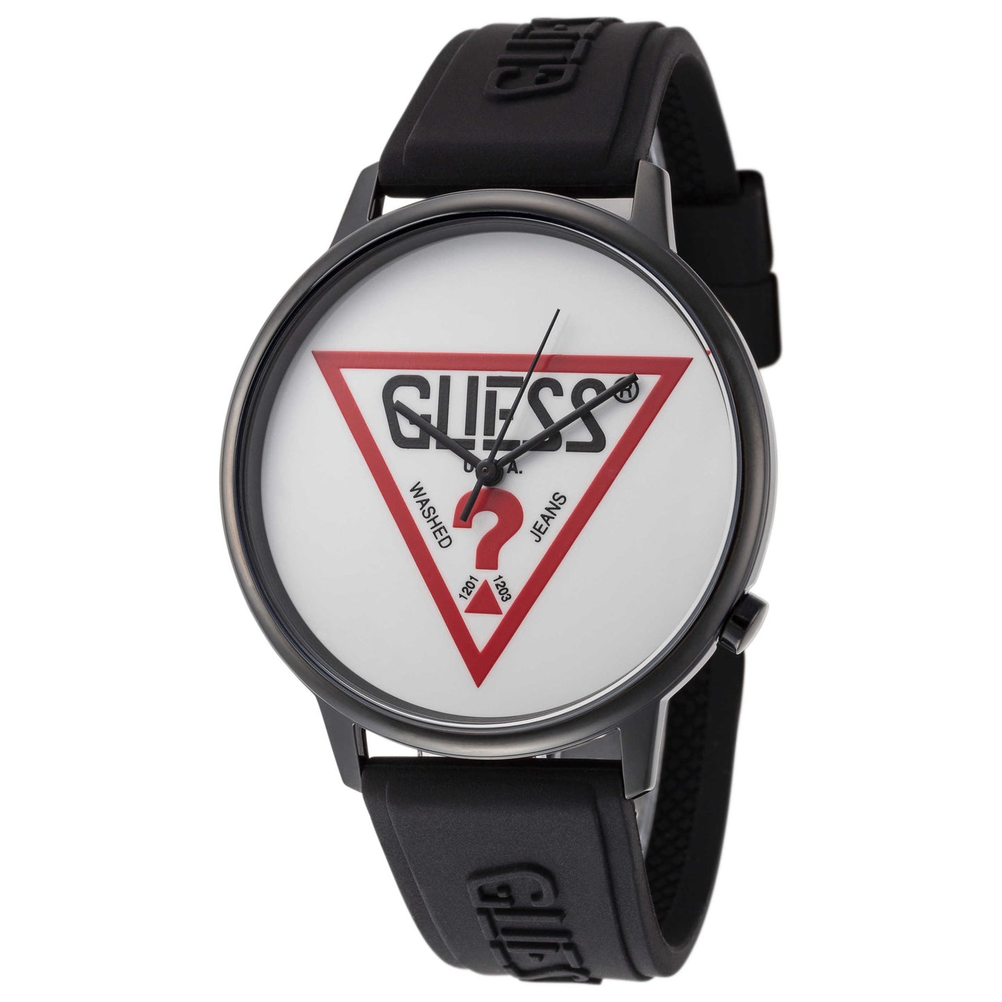 Front view of Guess Hollywood Men's Quartz Watch V1003M1