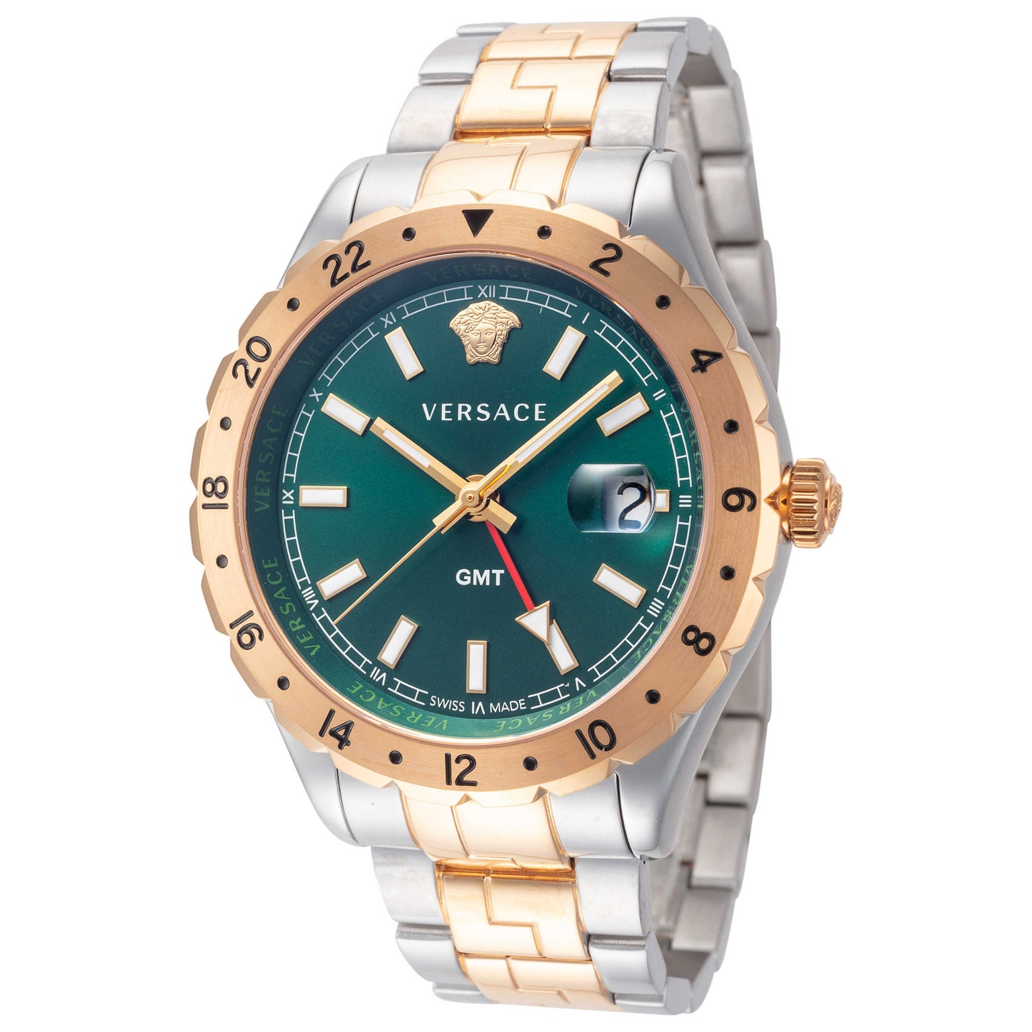 Front view of Versace Hellenyium Men's Quartz Watch V11050016