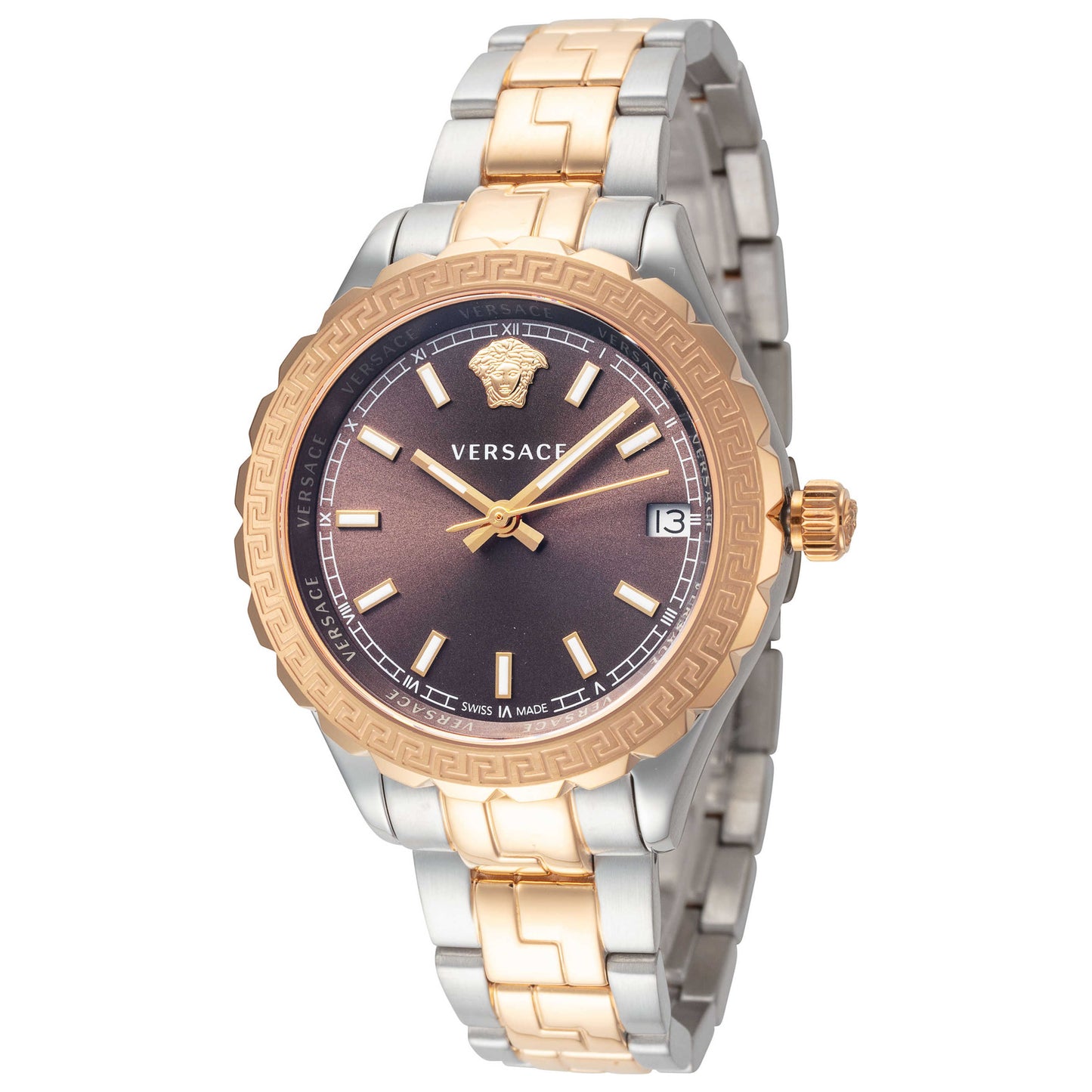 Front view of Versace Hellenyium Women's Quartz Watch V12040015