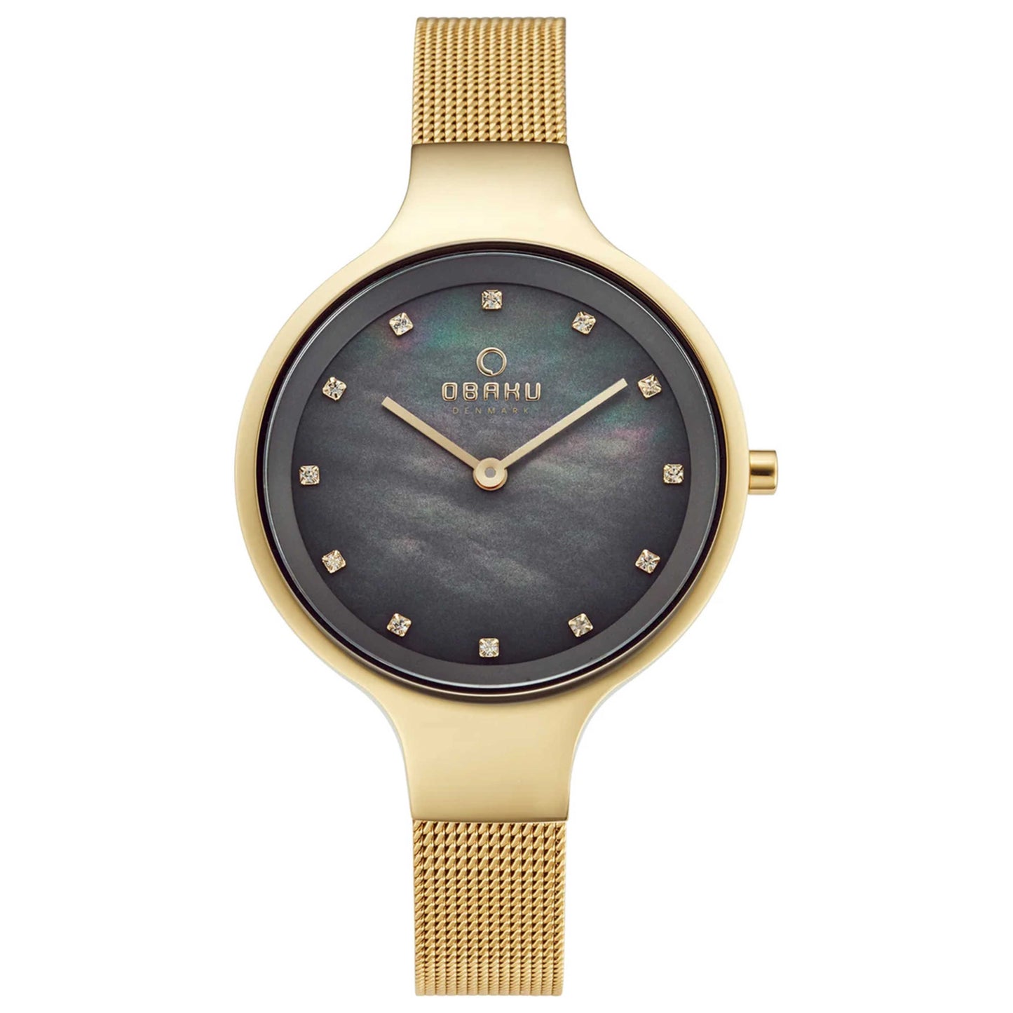Front view of Obaku Classic Women's Quartz Watch V173LXGJMG