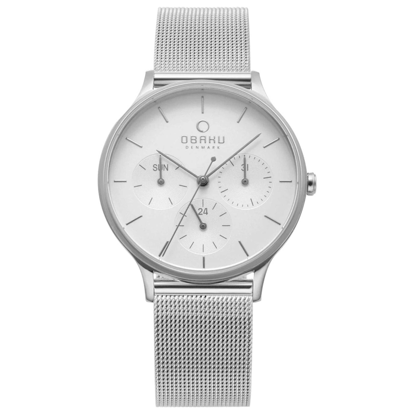 Front view of Obaku Lind Women's Quartz Watch V212LMCIMC