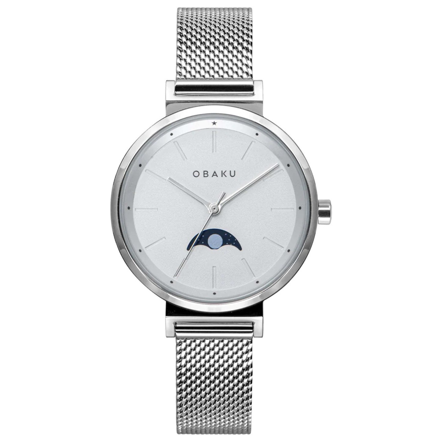 Front view of Obaku Maane Women's Quartz Watch V243LMCIMC