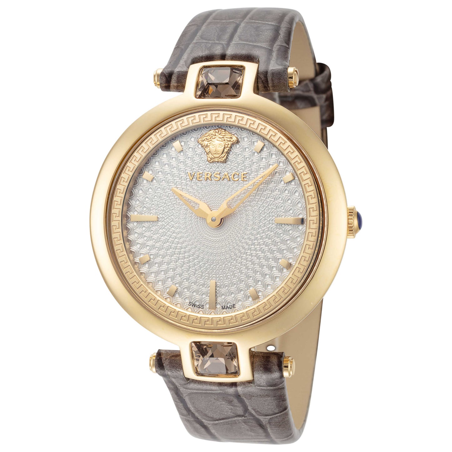 Front view of Versace Crystal Gleam Women's Quartz Watch VAN060016