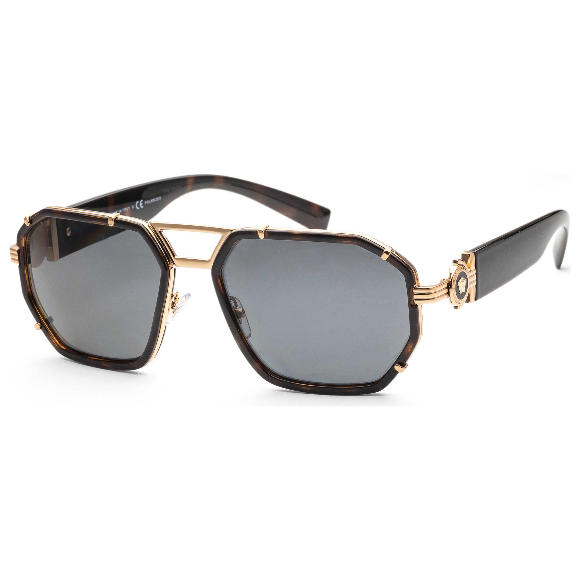 Front view of Versace Fashion Men's Sunglasses VE2228-100281-58