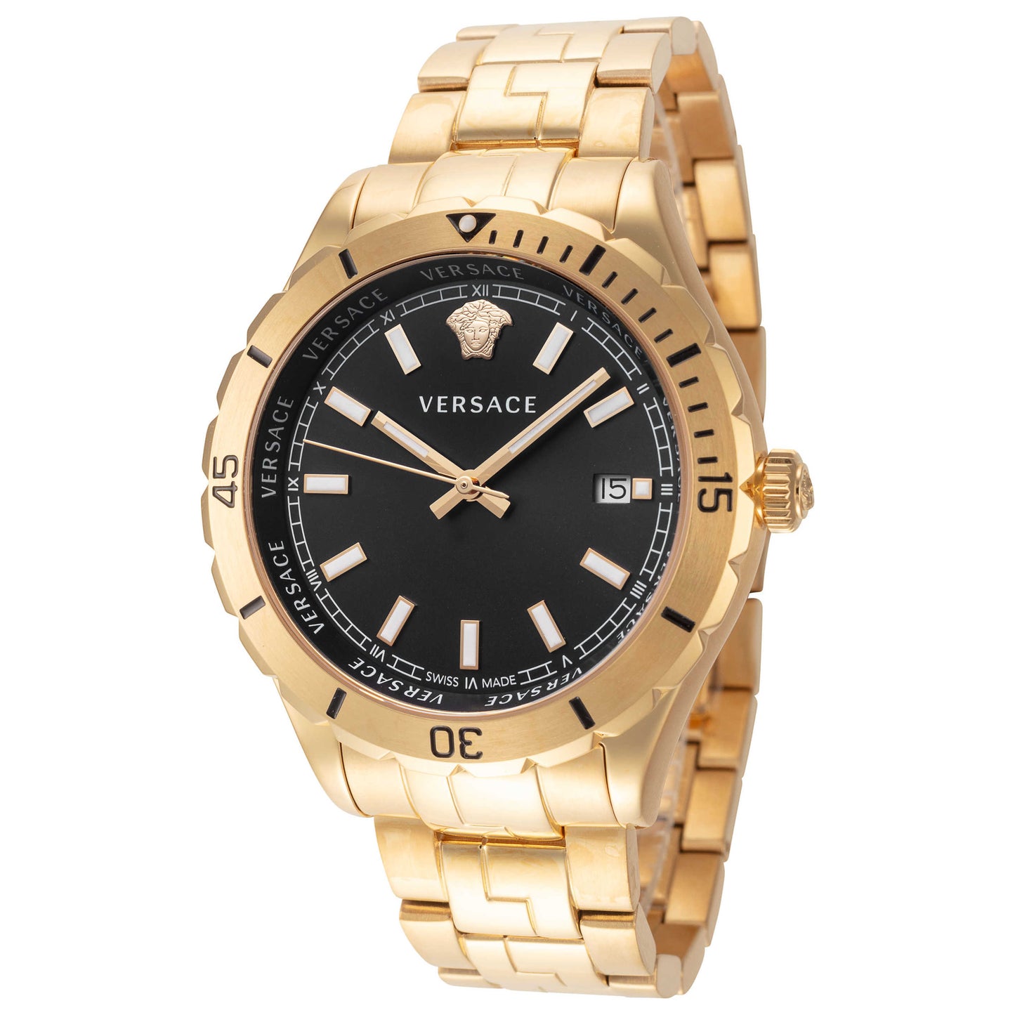 Front view of Versace Hellenyium Men's Quartz Watch VE3A00820