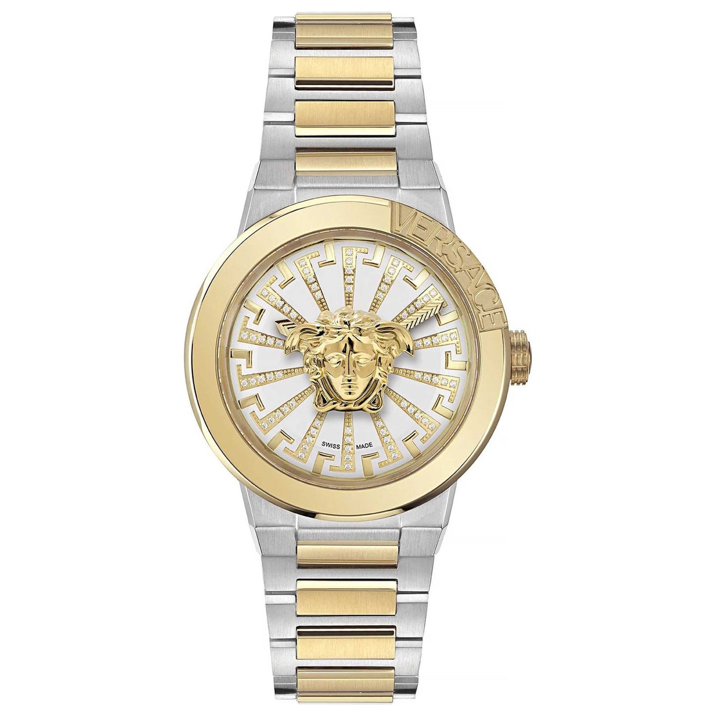 Front view of Versace Medusa Infinite Men's Quartz Watch VE3F00823