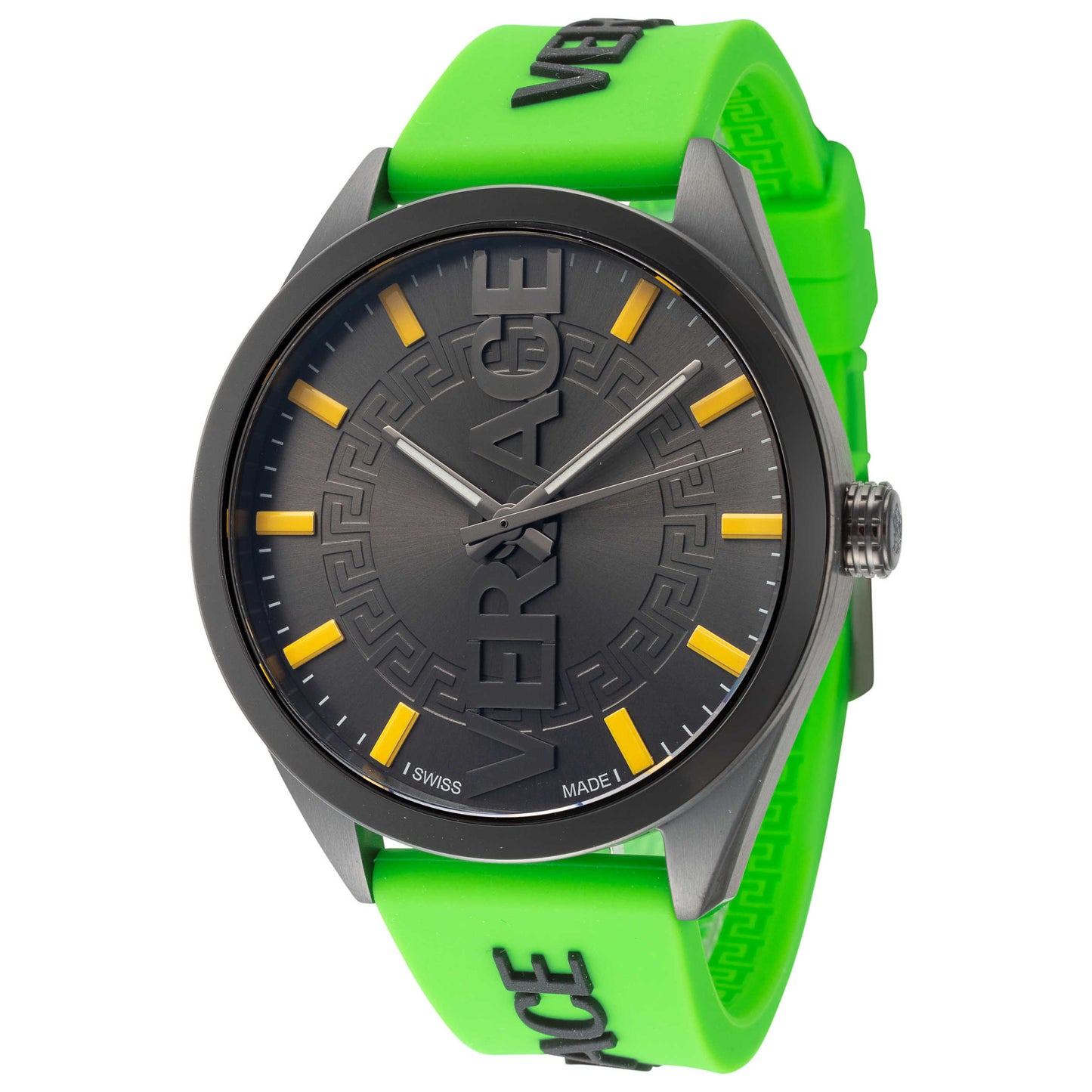 Front view of Versace V-Vertical Men's Quartz Watch VE3H00923