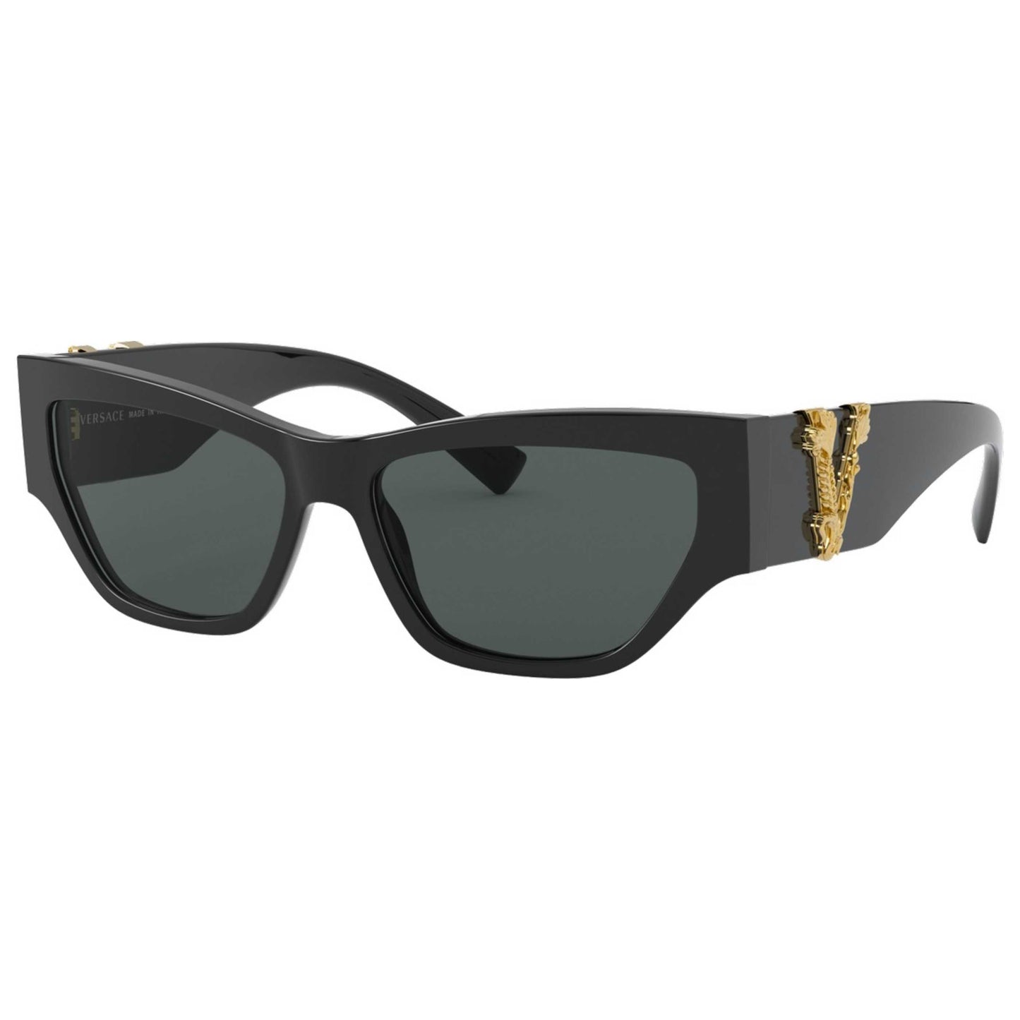 Front view of Versace Fashion Women's Sunglasses VE4383F-GB1-87-56
