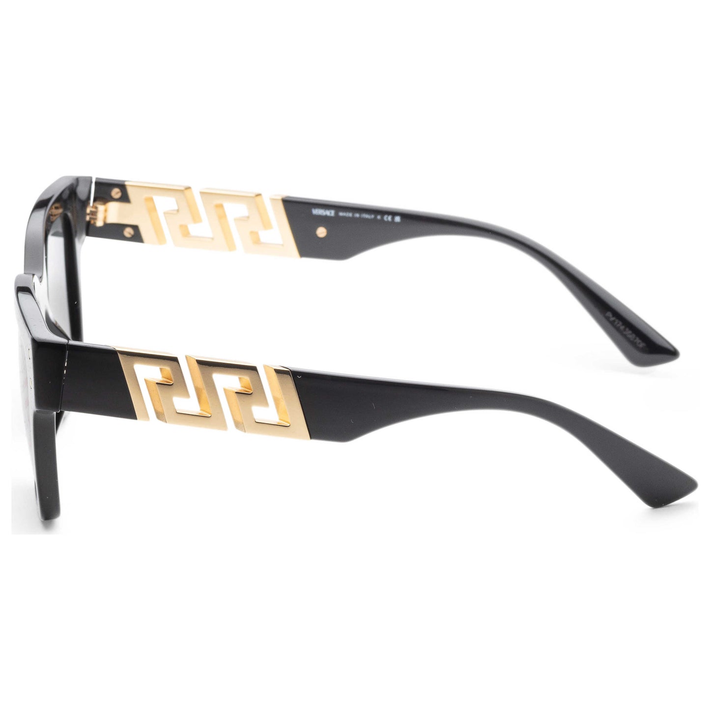 Left view of Versace Fashion Men's Sunglasses VE4421-GB1-F-52