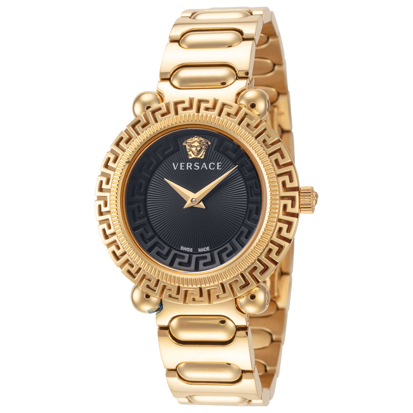 Front view of Versace Greca Twist Women's Quartz Watch VE6I00523