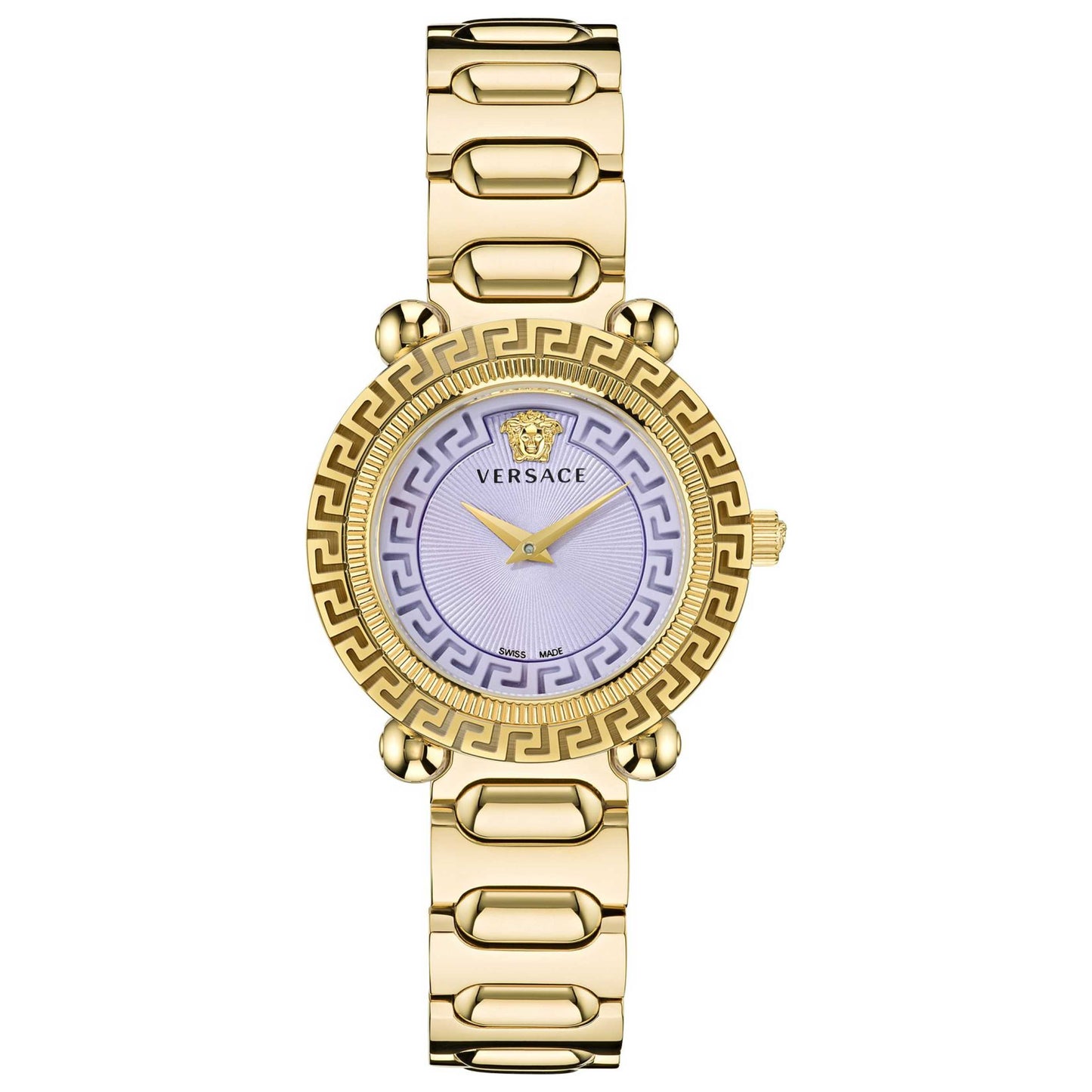 Front view of Versace Greca Twist Women's Quartz Watch VE6I00623