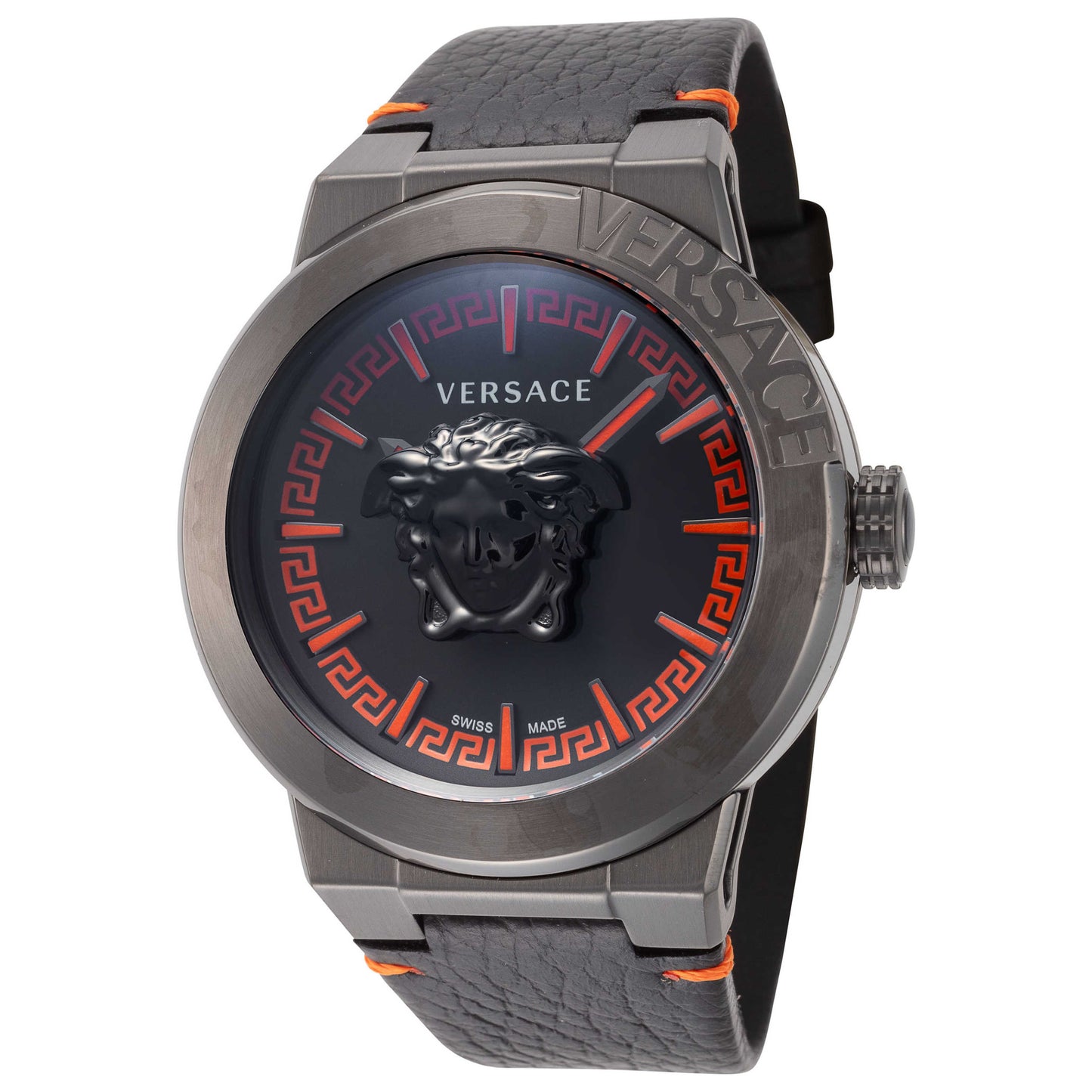 Front view of Versace Medusa Infinite Men's Quartz Watch VE7E00323