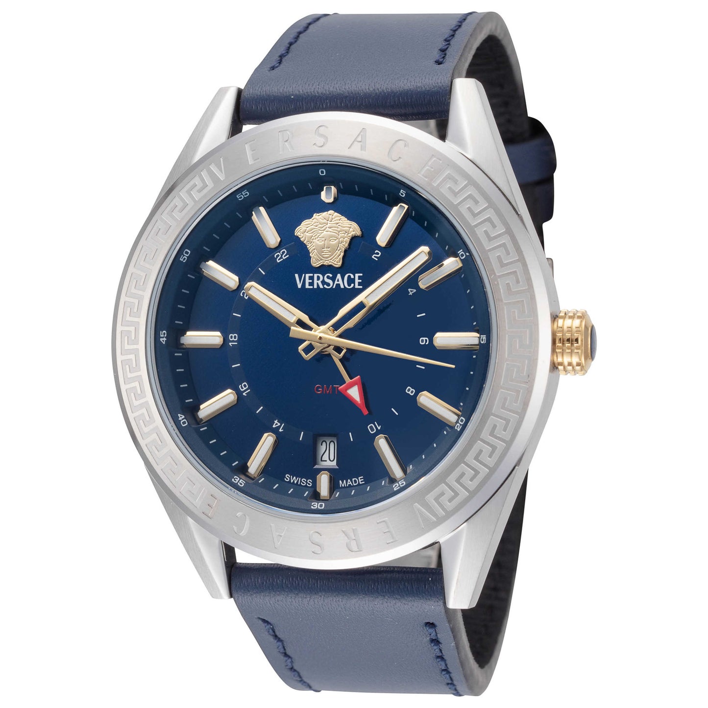 Front view of Versace V-Code Men's Quartz Watch VEAFA0124