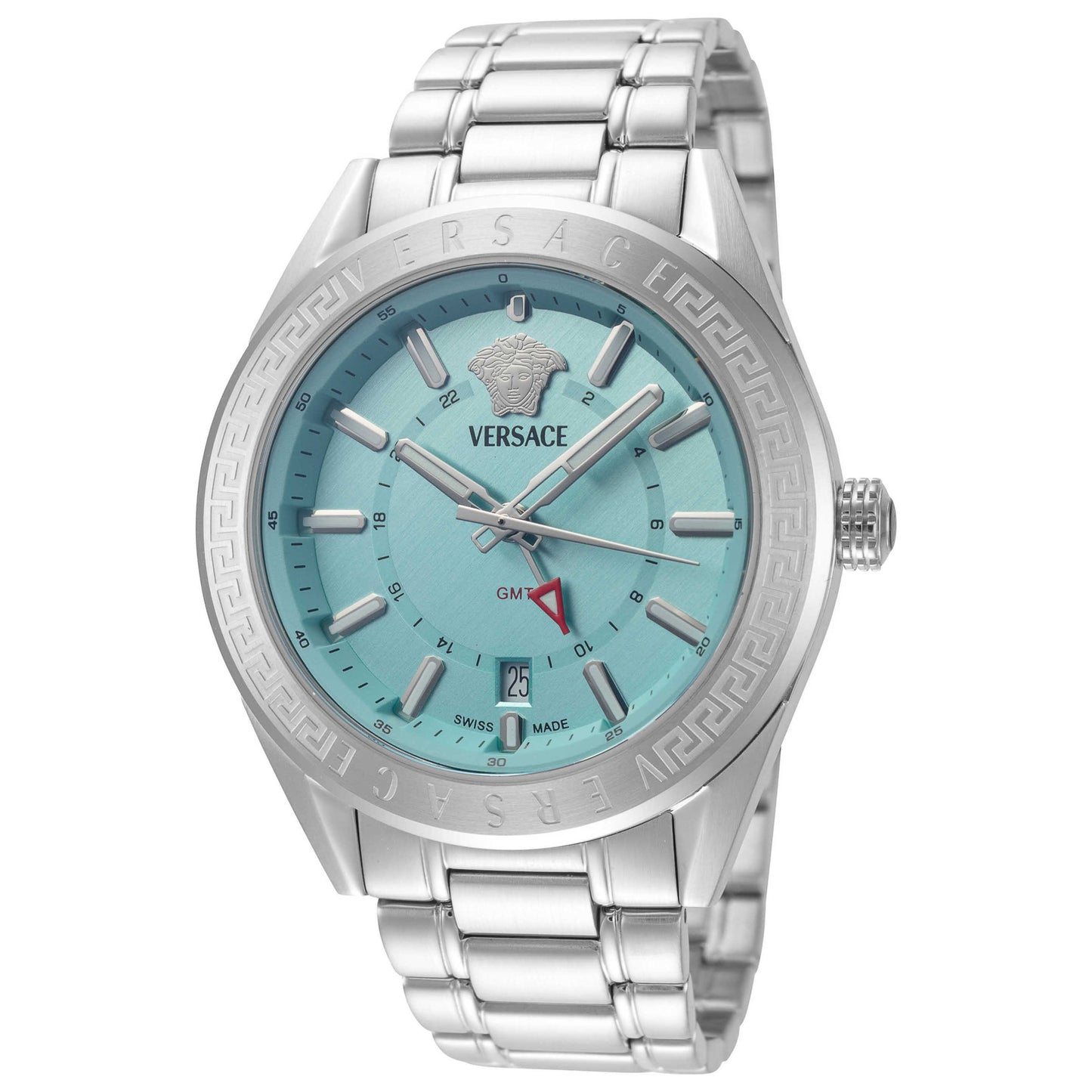 Front view of Versace V-Code Men's Quartz Watch VEAFA0324