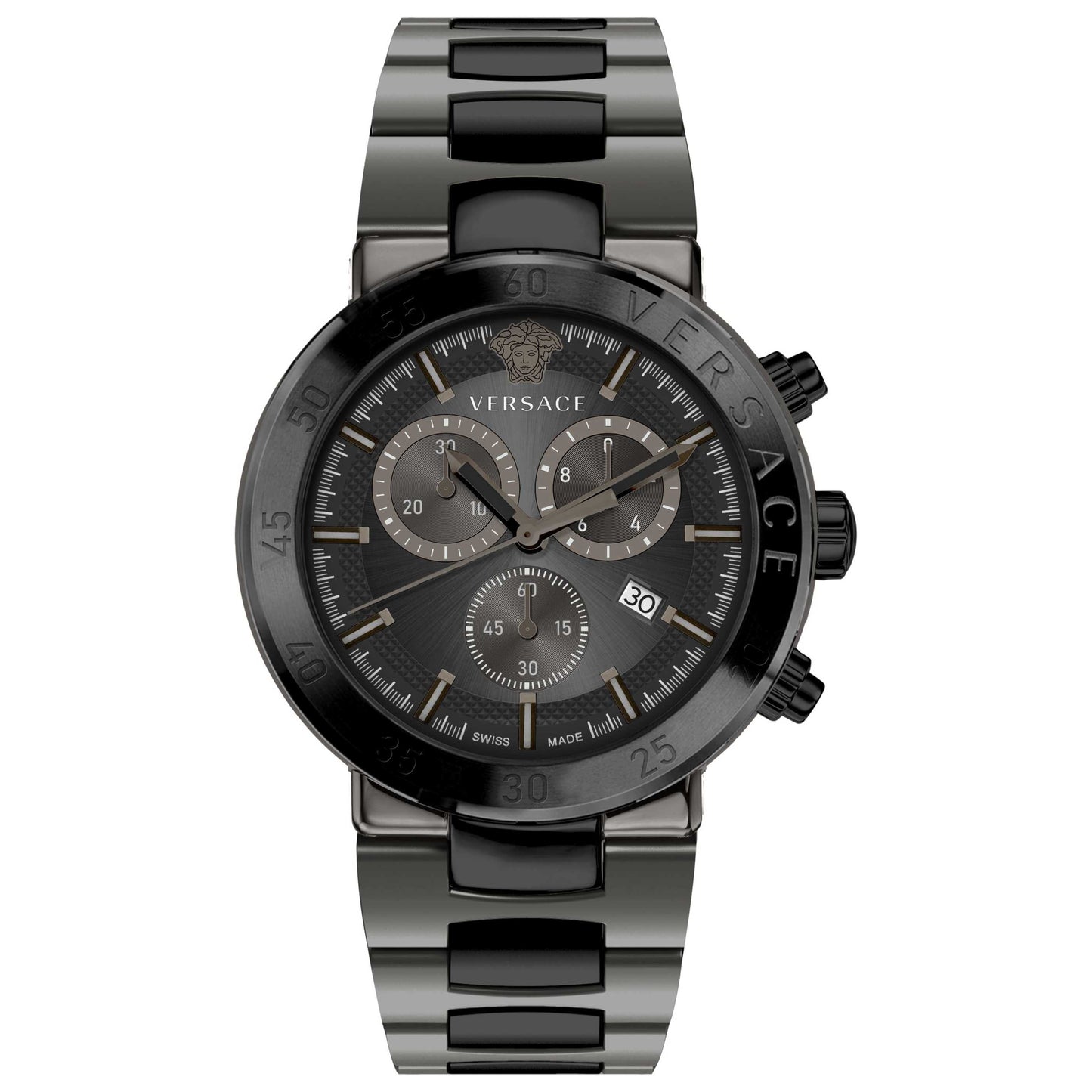Front view of Versace Urban Mystique Men's Quartz Watch VEPY01221