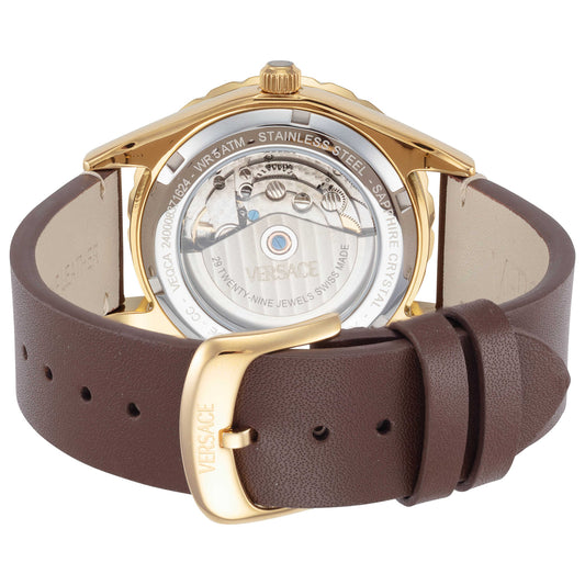 Back view of Versace Hellenyium Men's Automatic Watch VEQCA0224