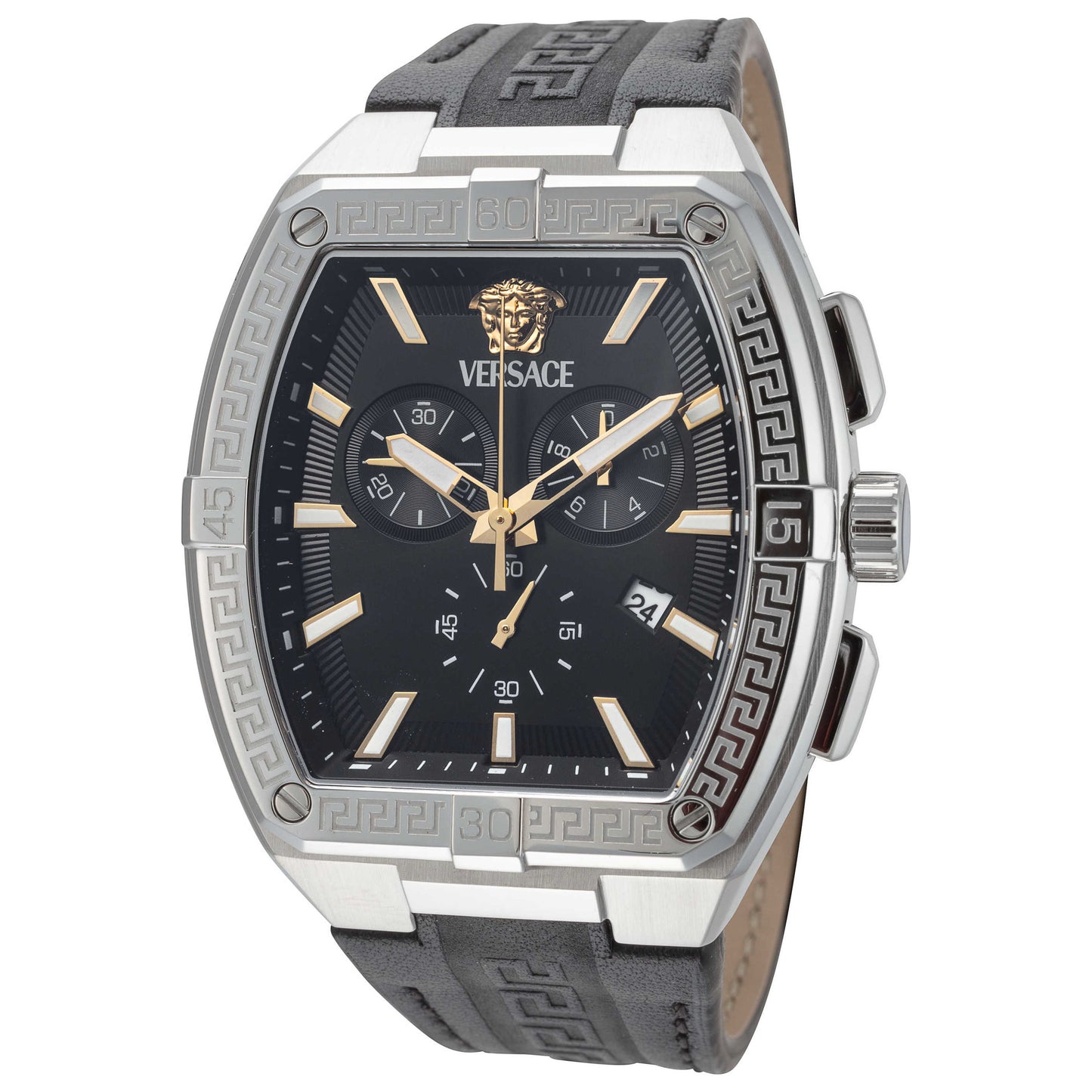 Front view of Versace Greca Sport Men's Quartz Watch VESP00124