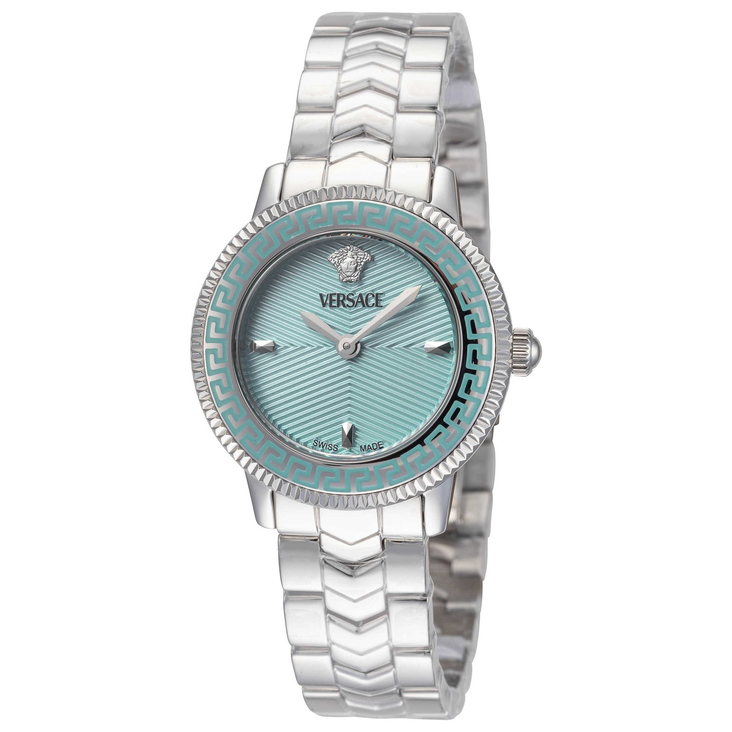 Front view of Versace V-Icon Women's Quartz Watch VEUCA0324