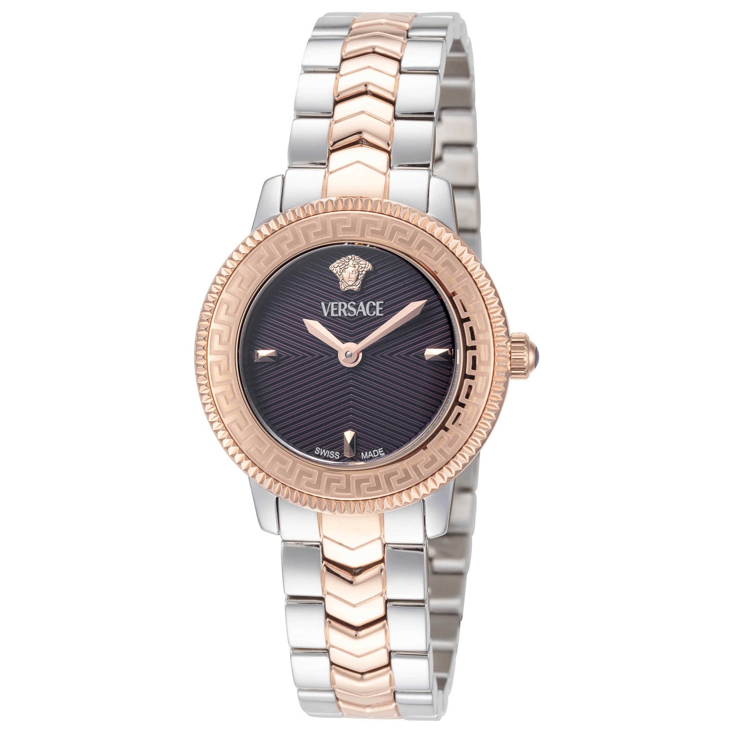 Front view of Versace V-Icon Women's Quartz Watch VEUCA0624
