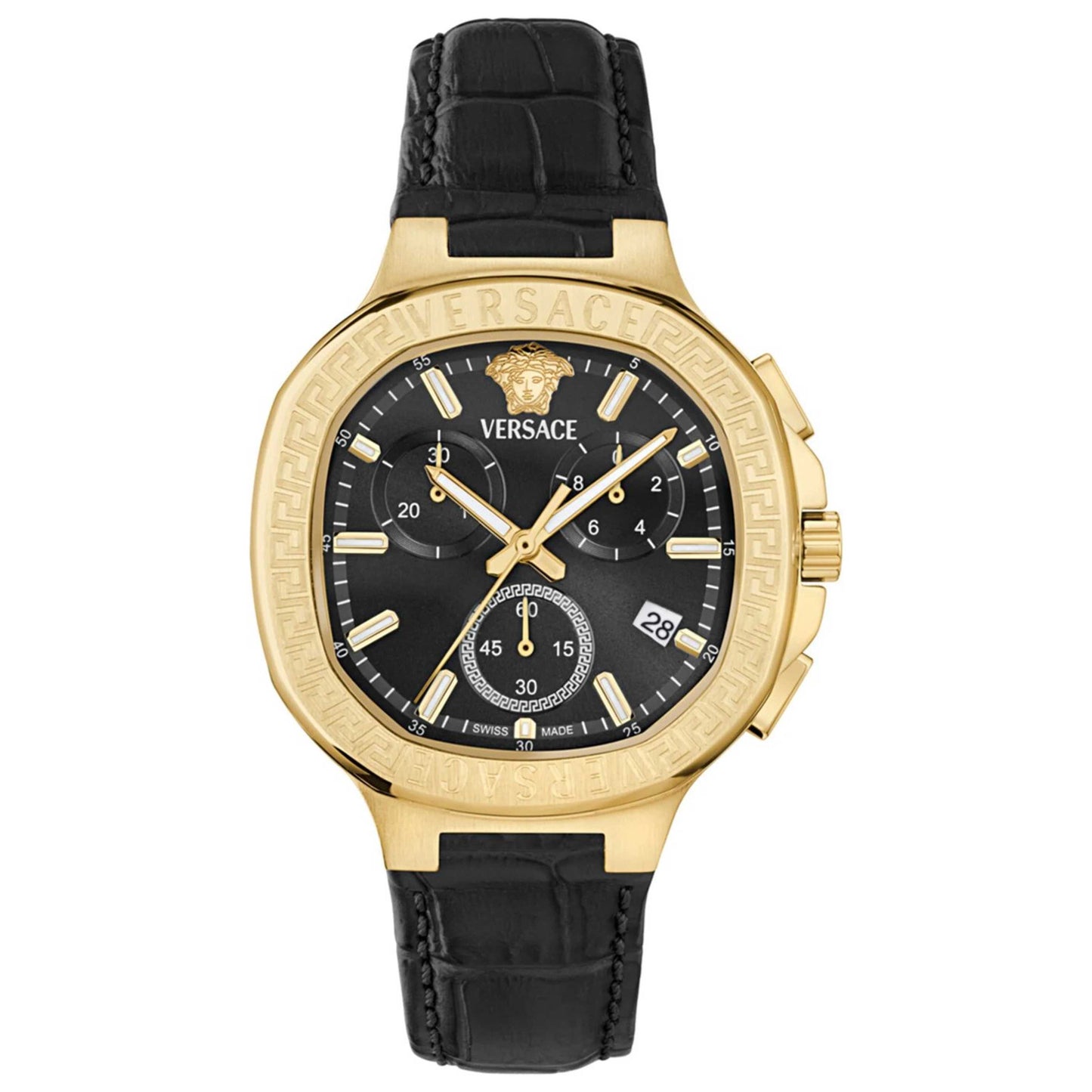 Front view of Versace V-Chrono Unisex Quartz Watch VEVCA0224