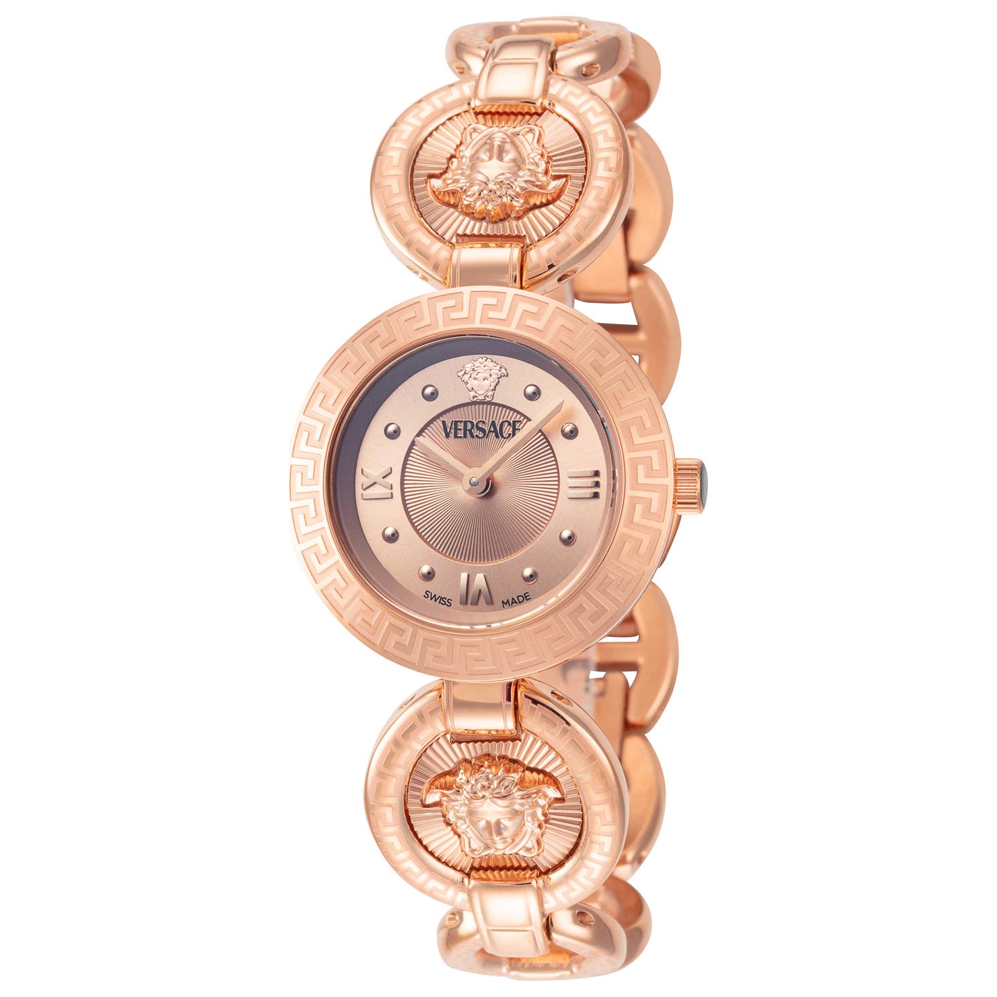Front view of Versace Greca Jewel Women's Quartz Watch VEWCA0424