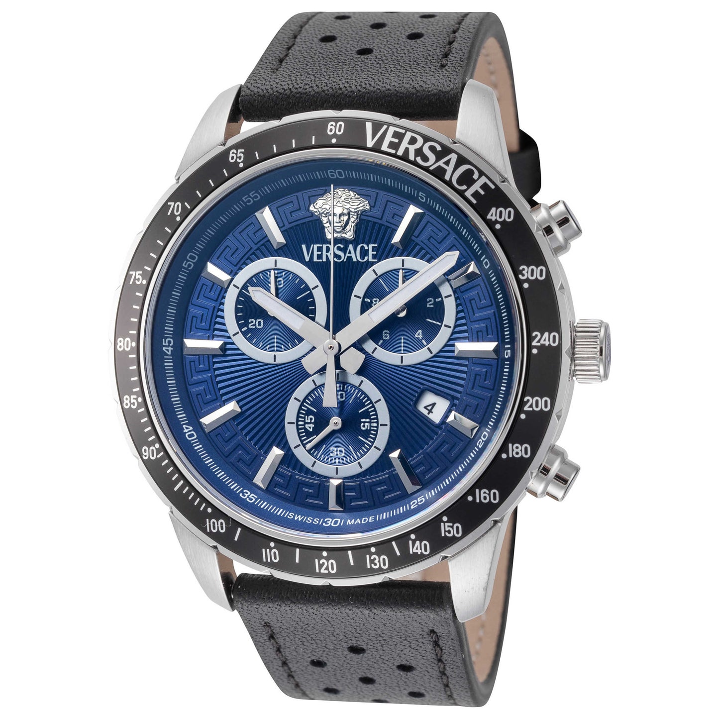 Front view of Versace Sport Chrono Men's Quartz Watch VEZCA0124