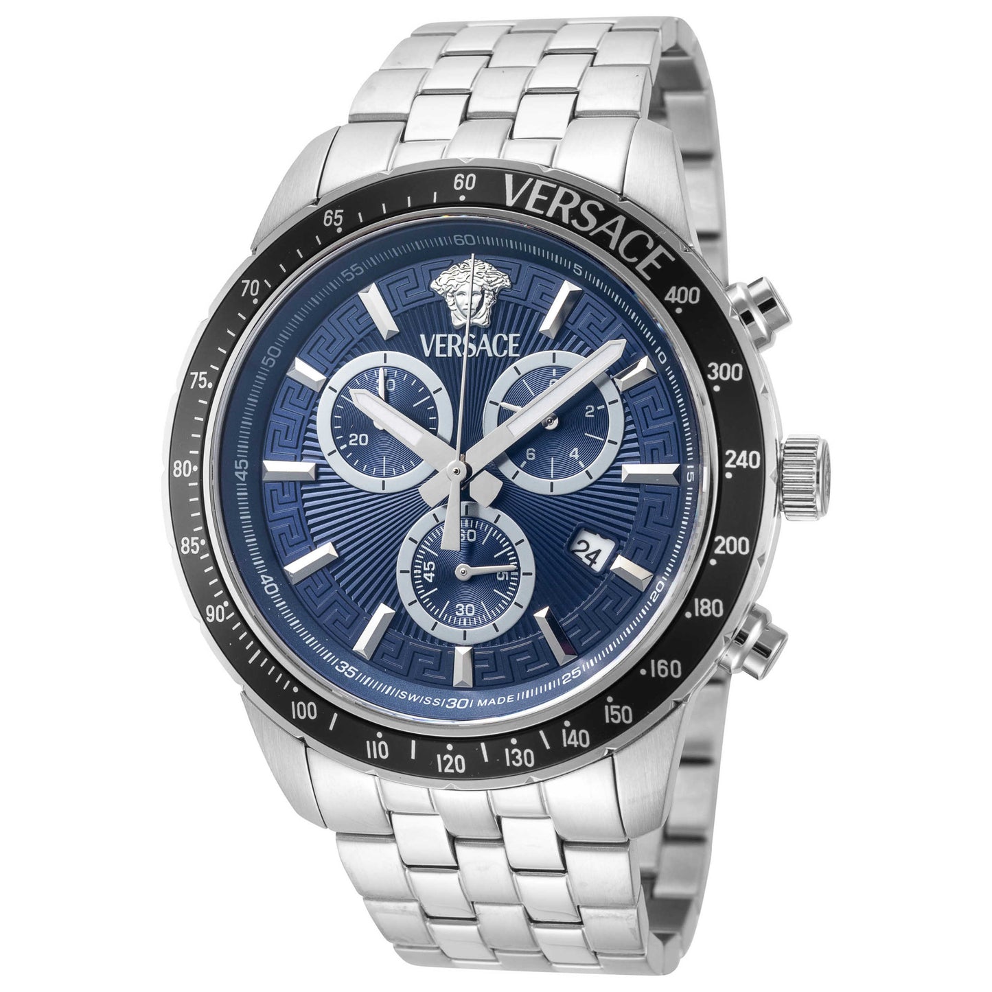 Front view of Versace Sport Chrono Men's Quartz Watch VEZCA0324