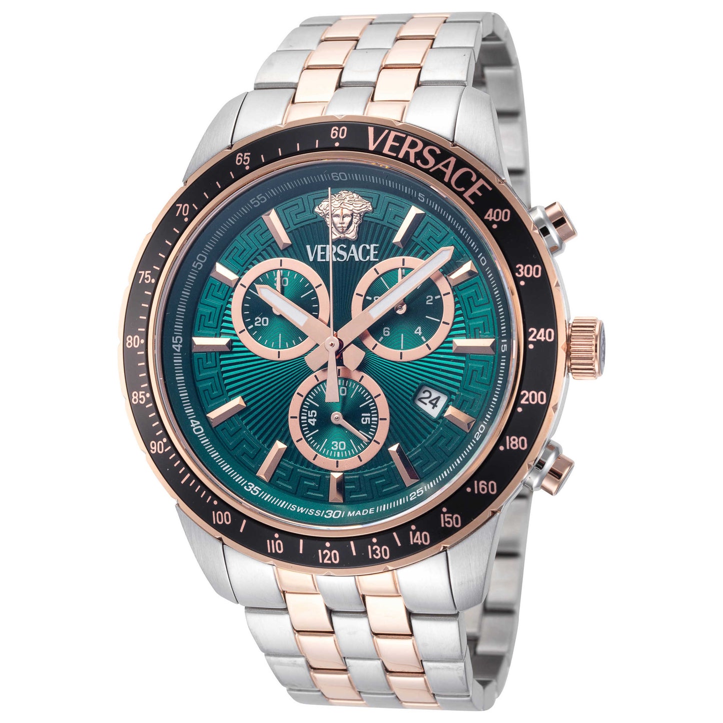 Front view of Versace Sport Chrono Men's Quartz Watch VEZCA0424