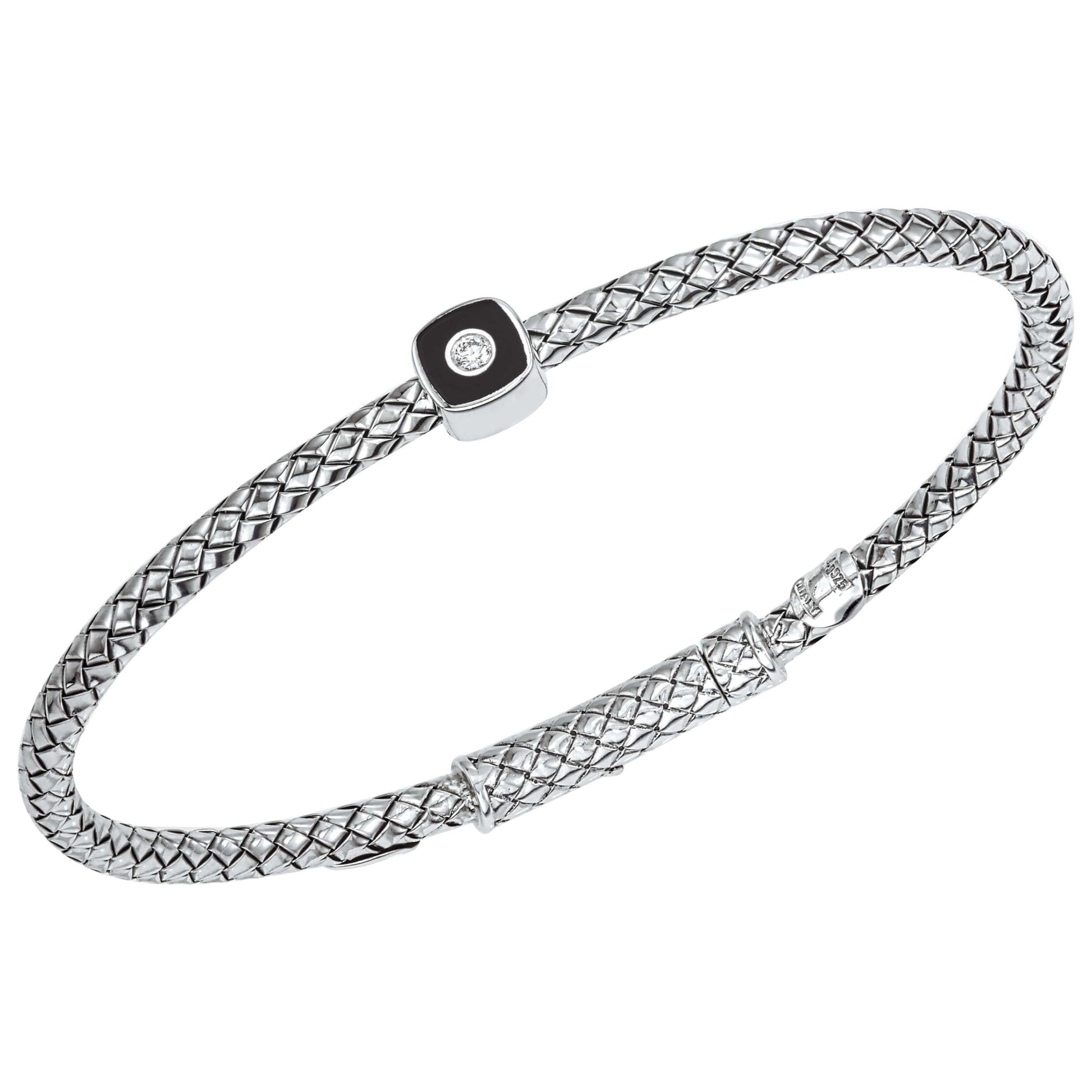 Front view of Alisa Elegant Women's Bracelet VHB-1543-DB