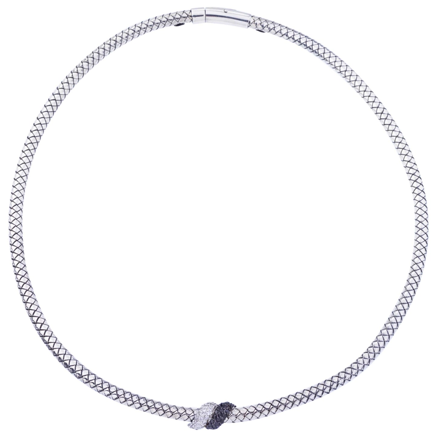 Front view of Alisa Elegant Women's Necklace VHN-1143-DBW