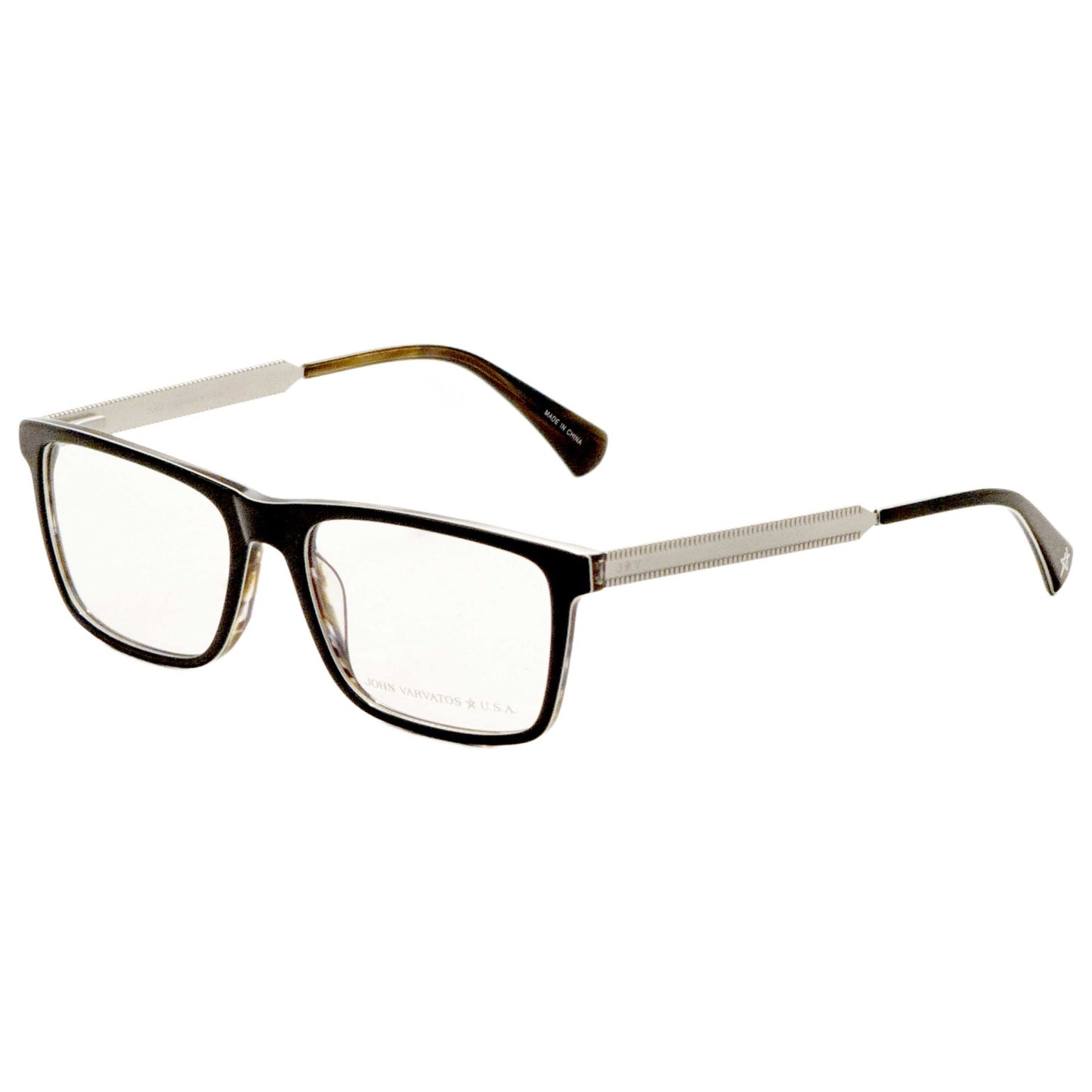 Front view of John Varvatos Men's Opticals VJVC003550BLA