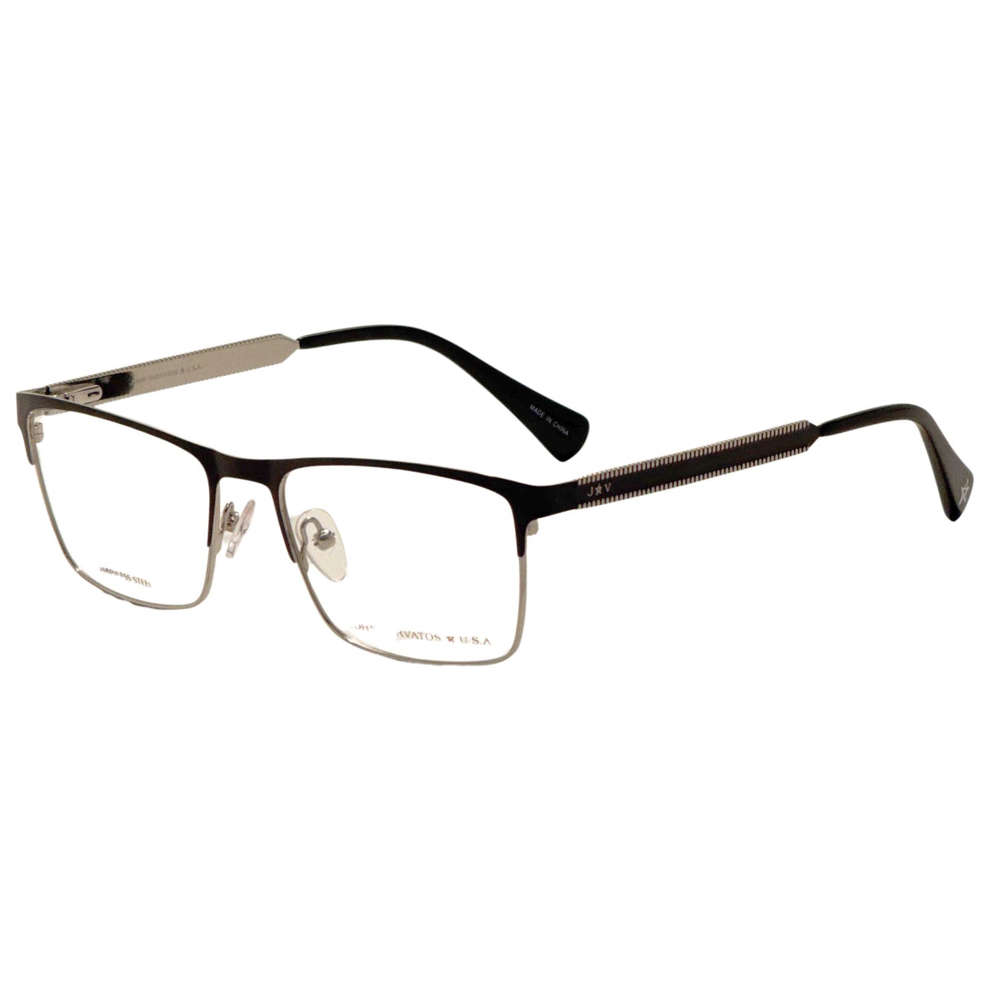 Front view of John Varvatos Men's Opticals VJVCK12540BLG