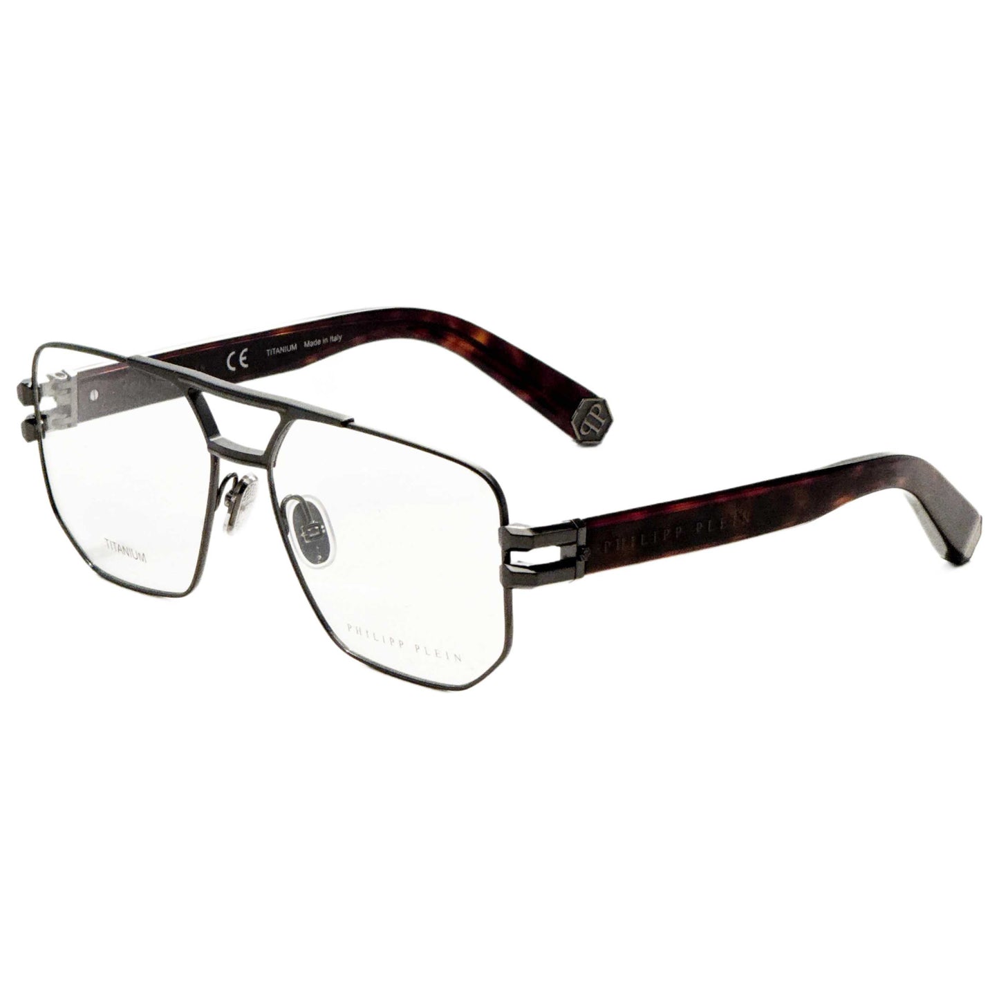 Front view of Philipp Plein Men's Opticals VPP022M580584