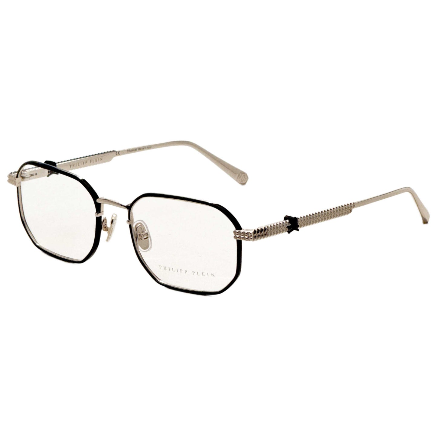 Front view of Philipp Plein Men's Opticals VPP062V54300Y